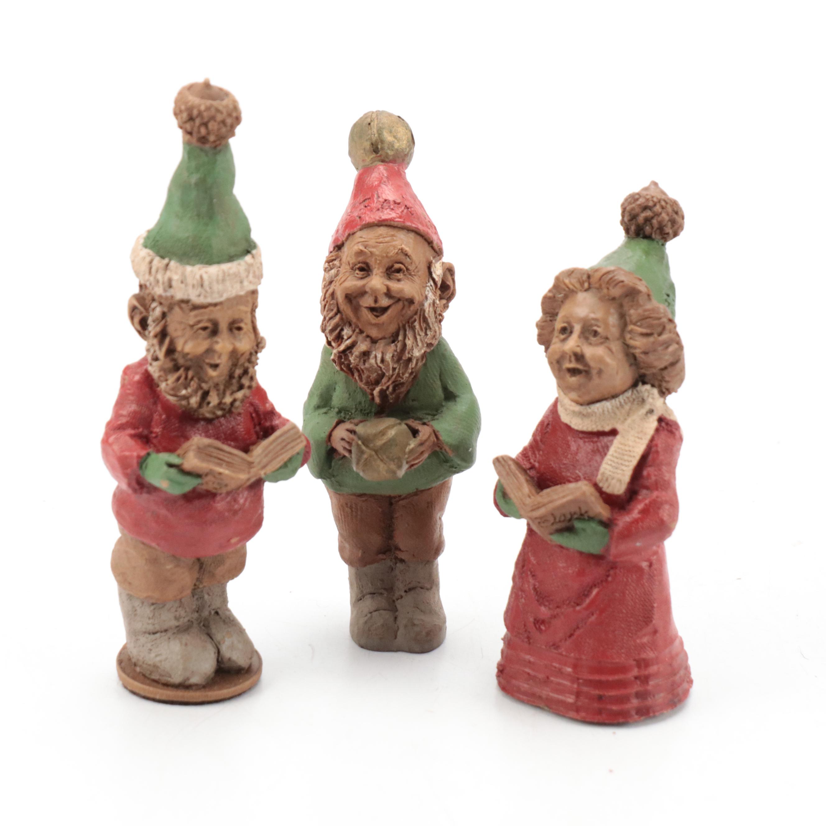 Tom Clarke, Cairn Studio, and Other Resin Gnome Figurines with Collector Book