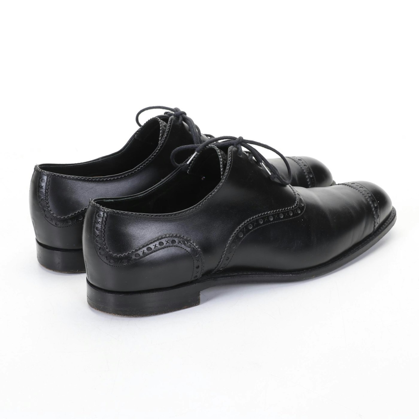 Two Pairs of Men's Barker Black Leather Oxford Wingtip Shoes | EBTH