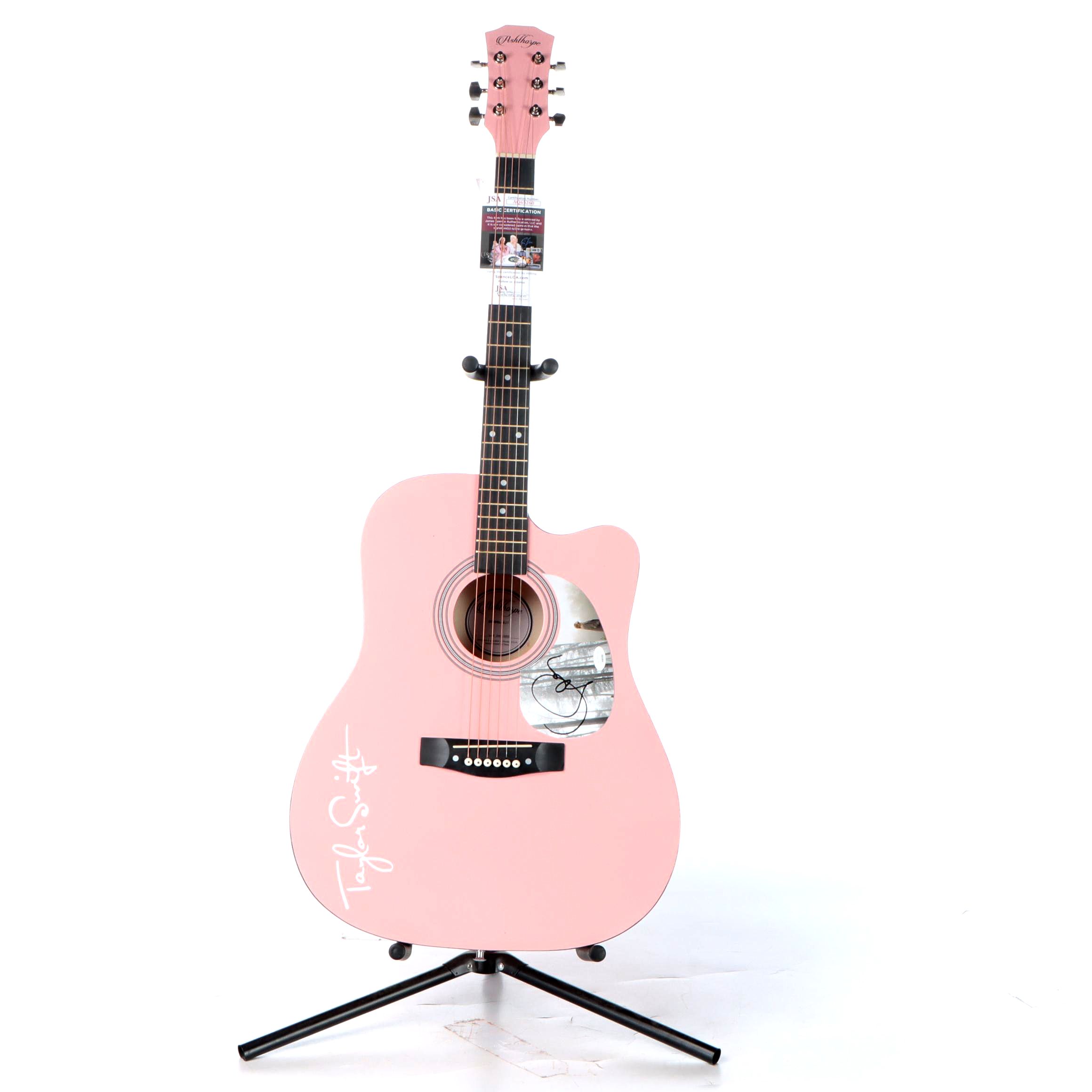 Taylor Swift Signed Ashthorpe Acoustic Guitar