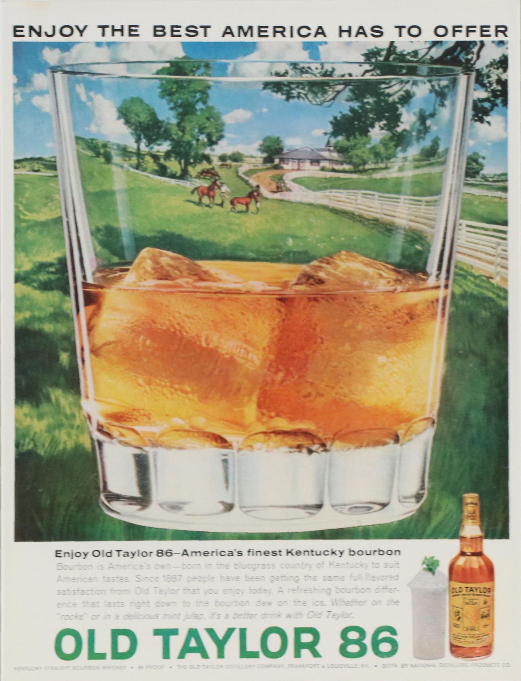 Old Taylor 86 Offset Lithograph Advertisement Poster