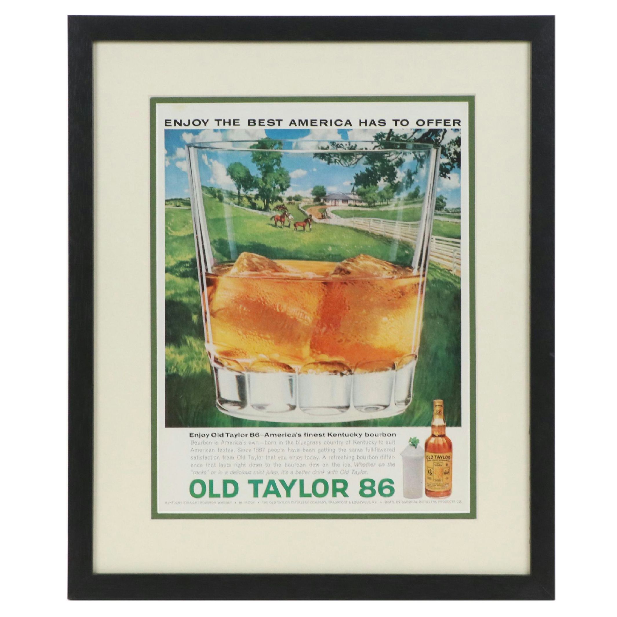 Old Taylor 86 Offset Lithograph Advertisement Poster