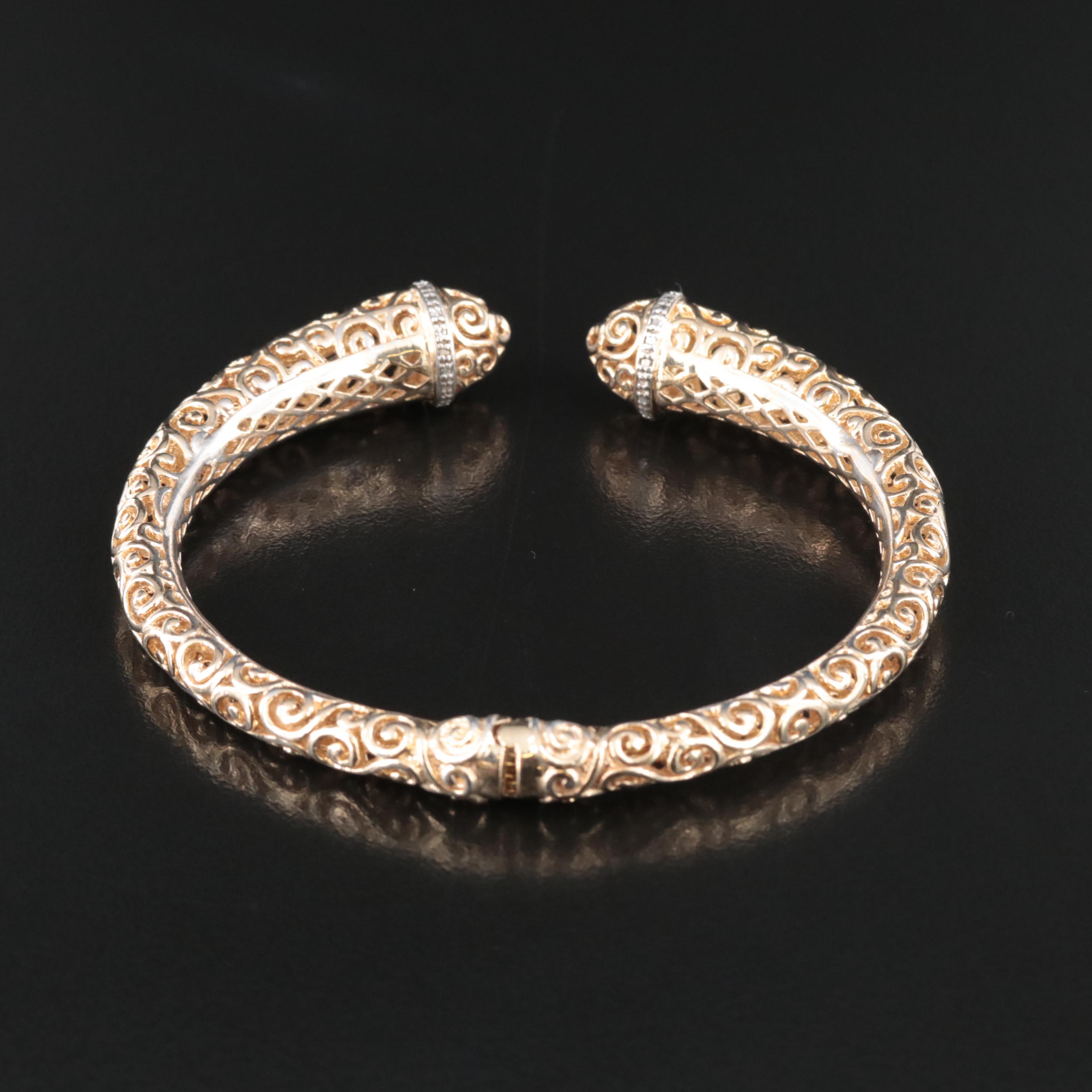 Sterling Diamond Bracelet