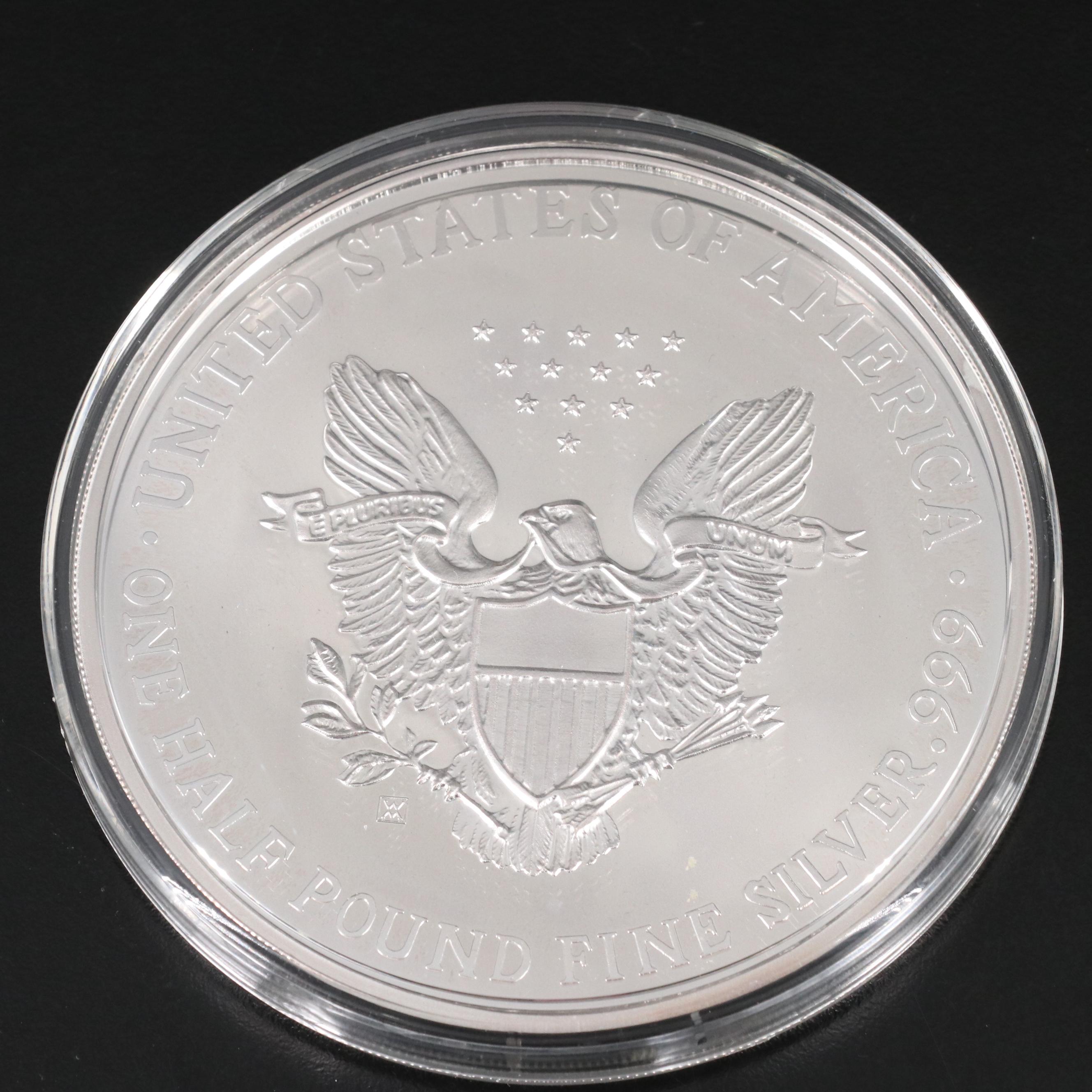 Half Troy Pound American Eagle-Themed Fine Silver Round