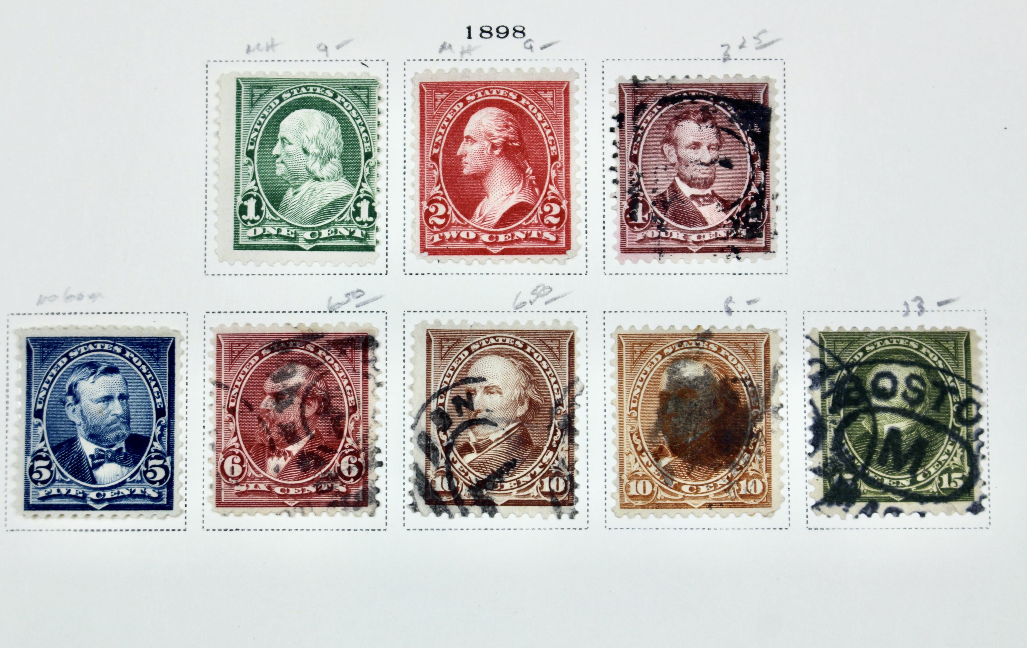 Early U.S. Postage Stamp Collection, 1861 to 1921