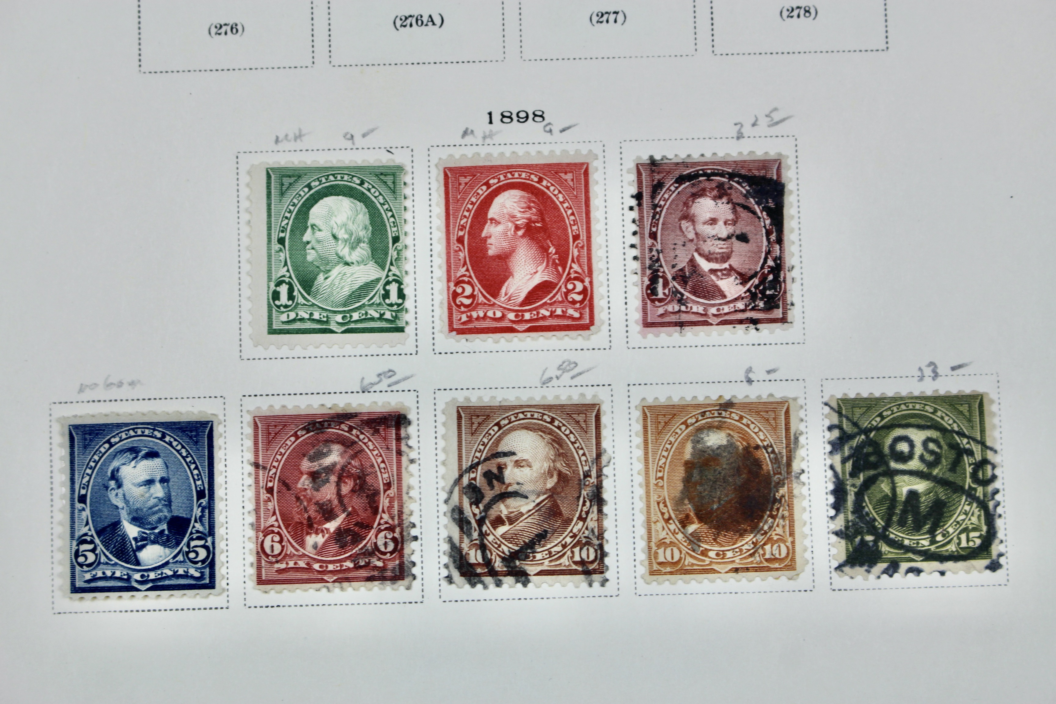 Early U.S. Postage Stamp Collection, 1861 to 1921