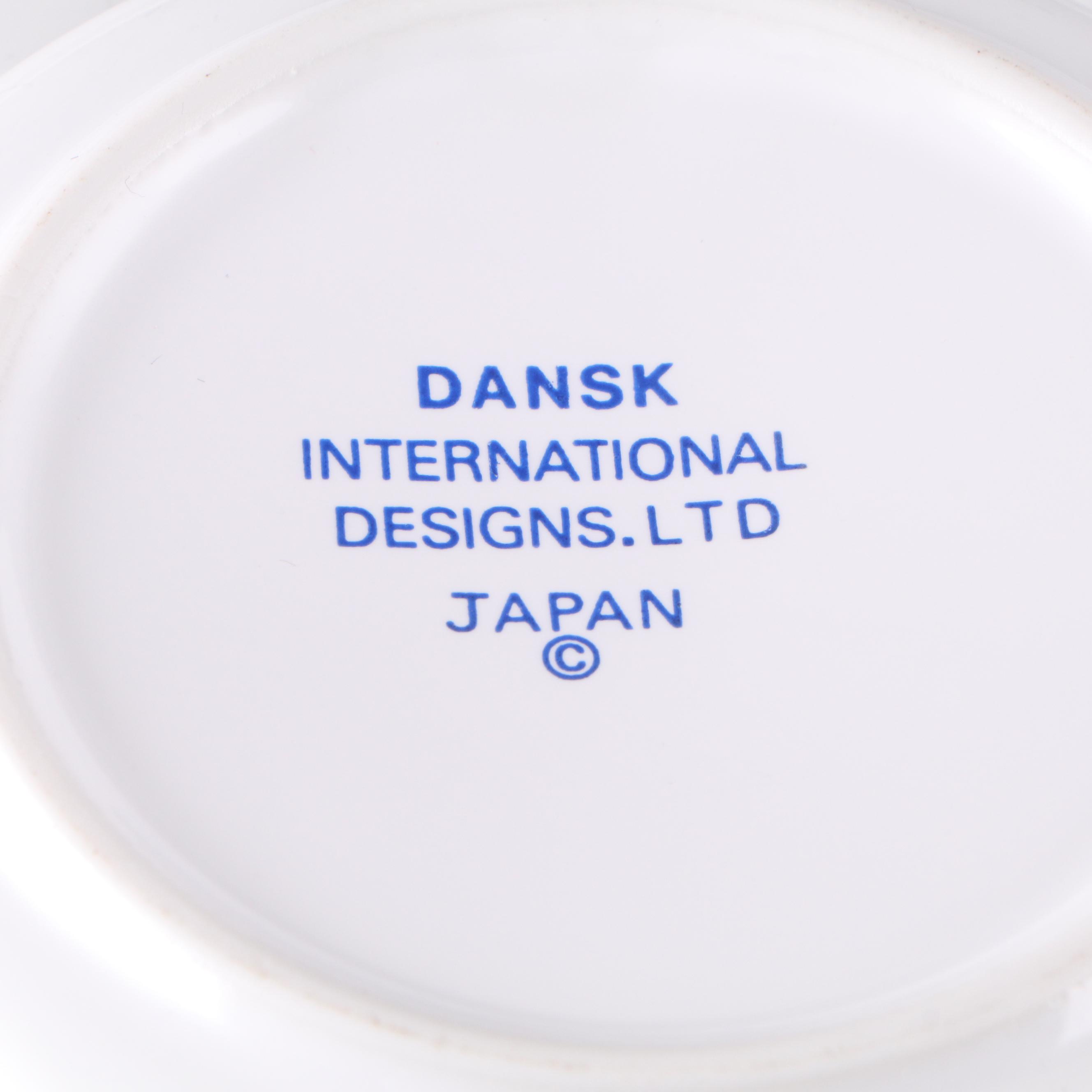 Dansk White Ceramic Bowls with Ceramic Baking Dishes