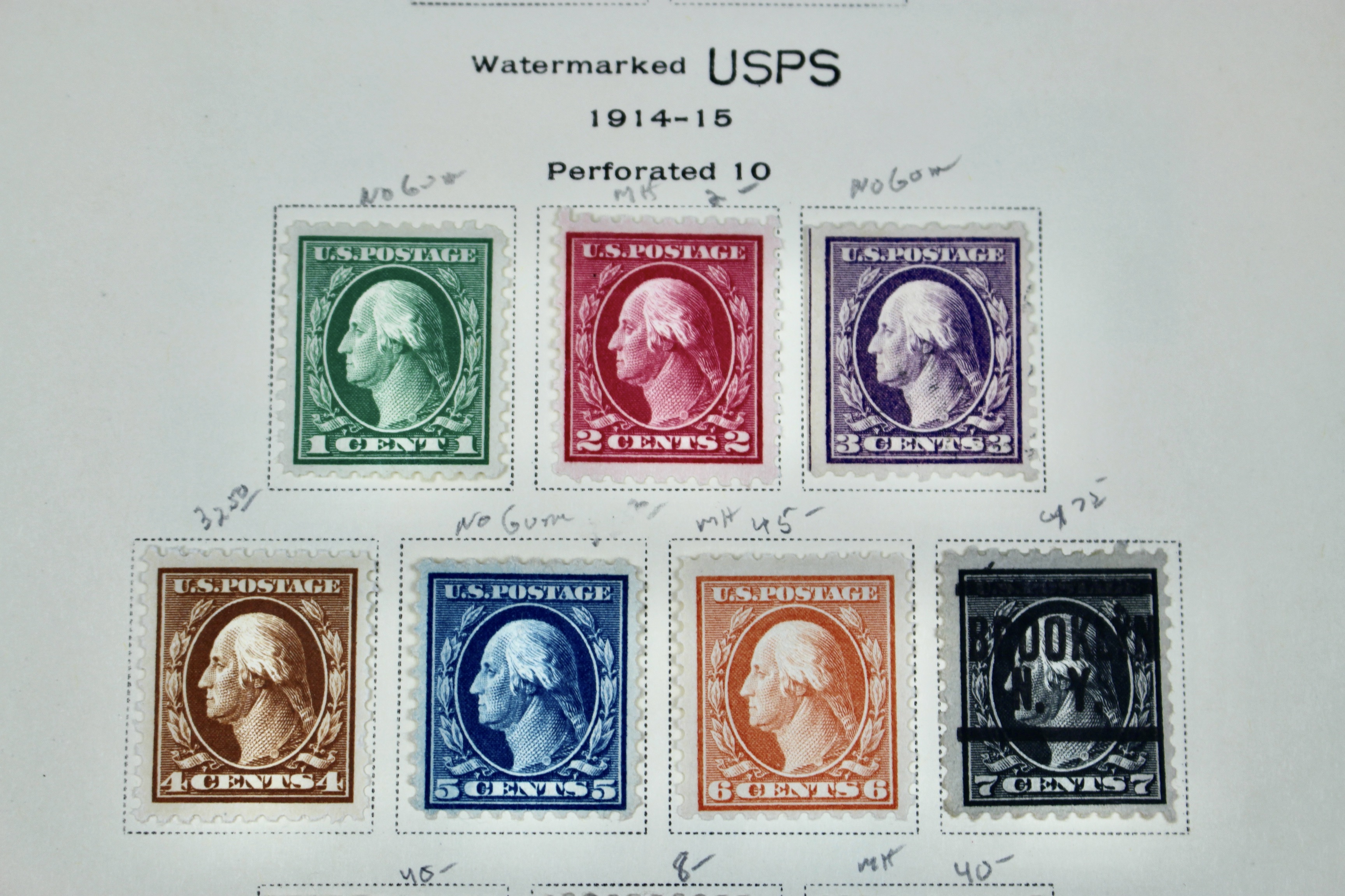Early U.S. Postage Stamp Collection, 1861 to 1921