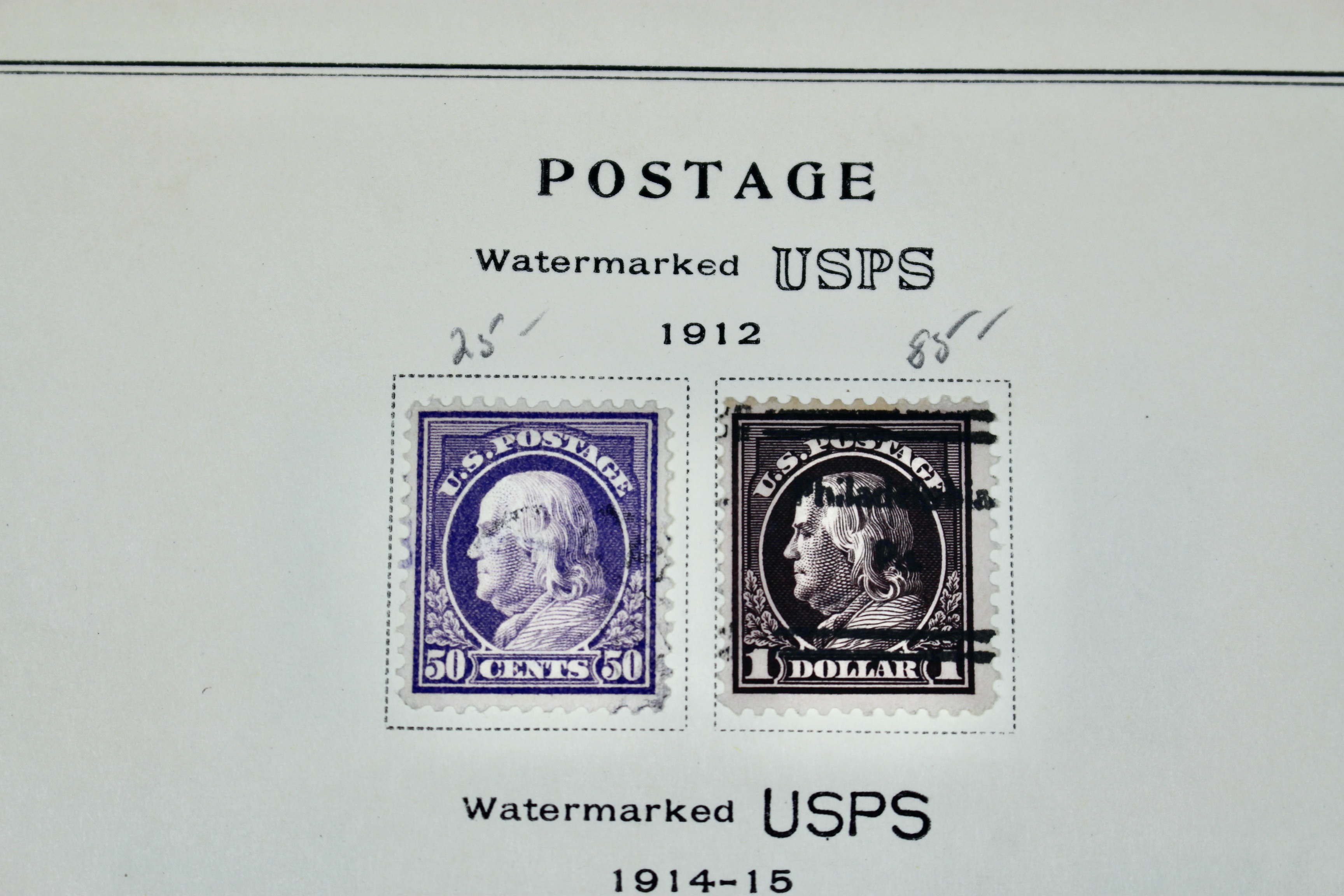 Early U.S. Postage Stamp Collection, 1861 to 1921