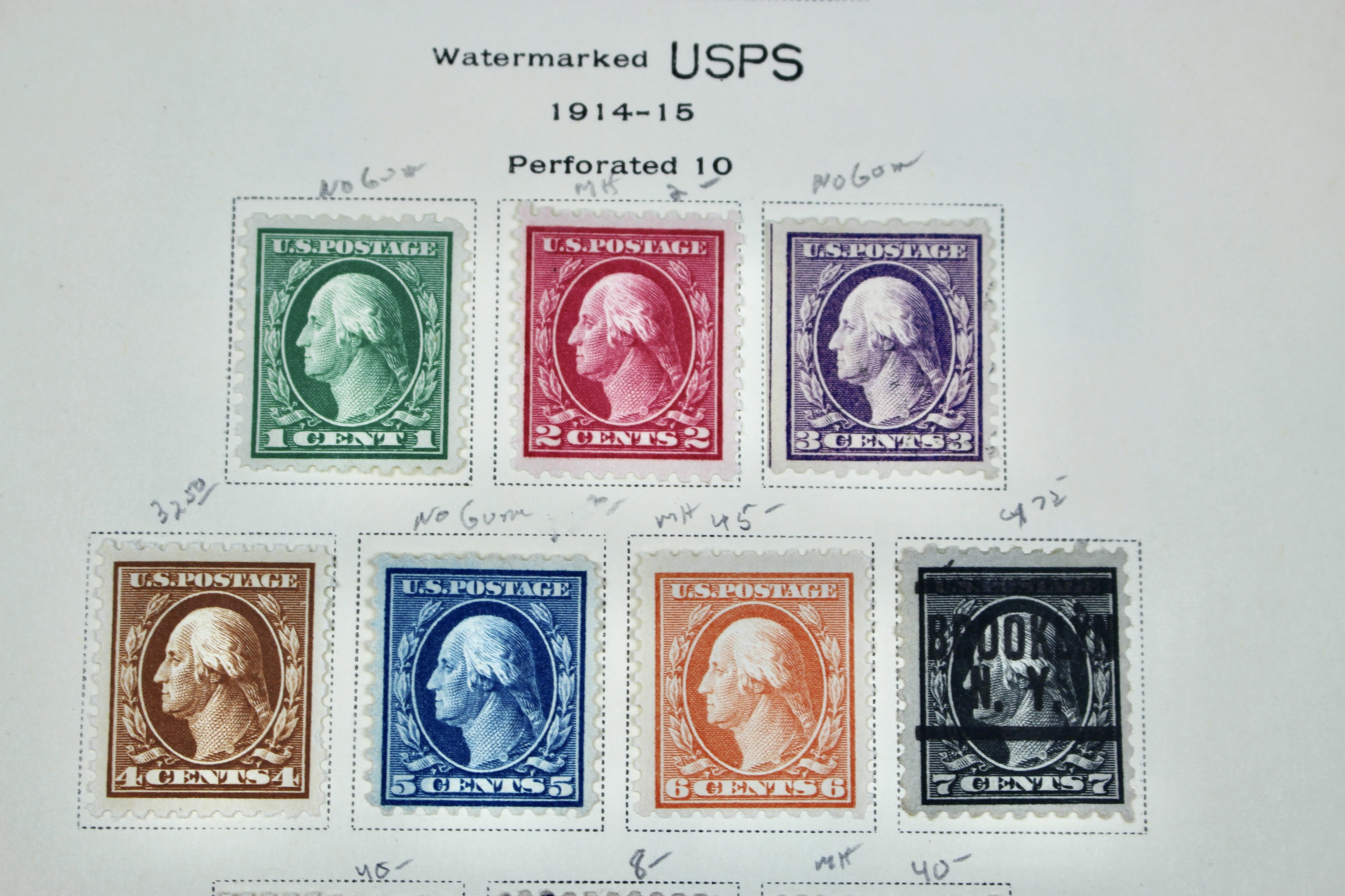 Early U.S. Postage Stamp Collection, 1861 to 1921