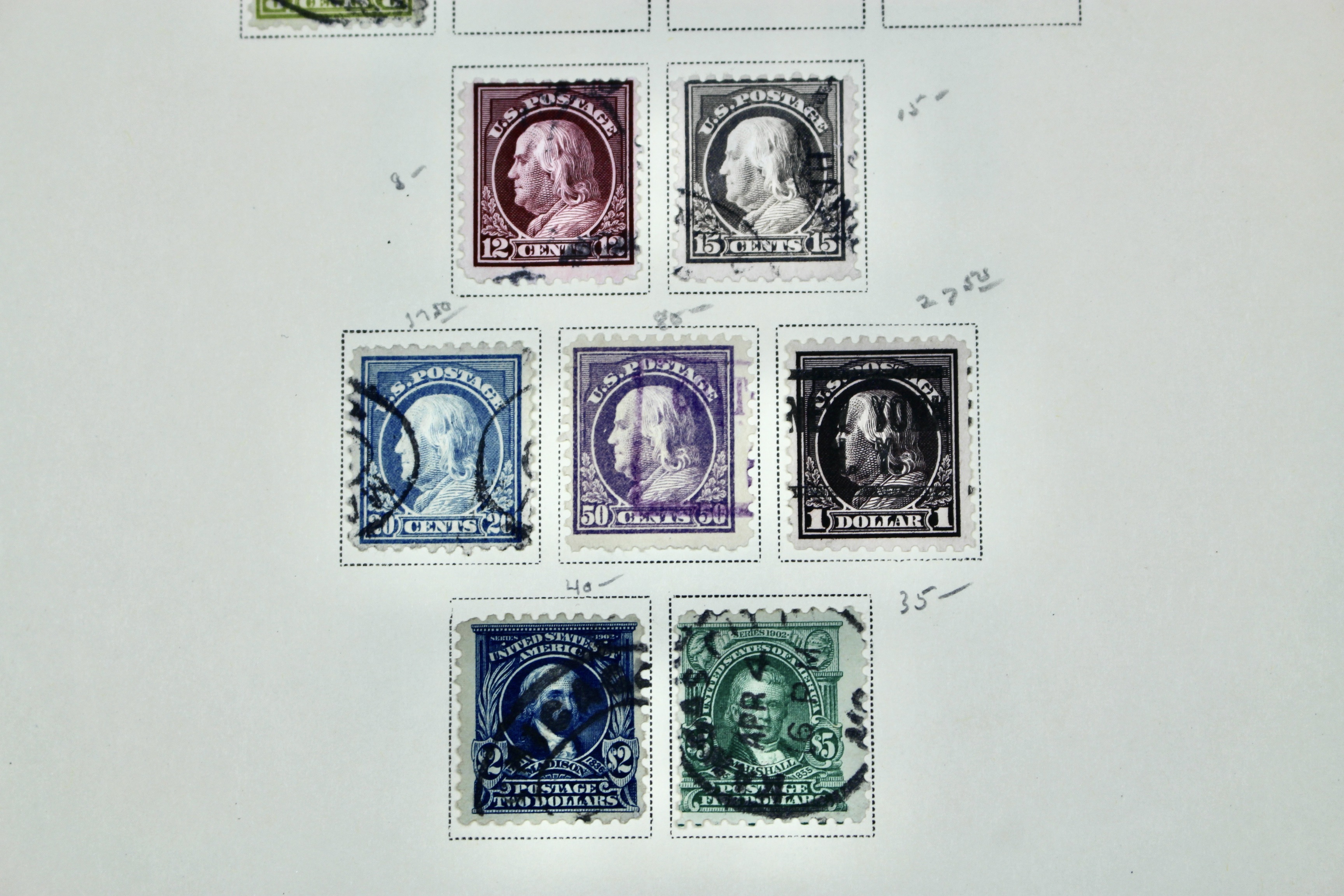 Early U.S. Postage Stamp Collection, 1861 to 1921