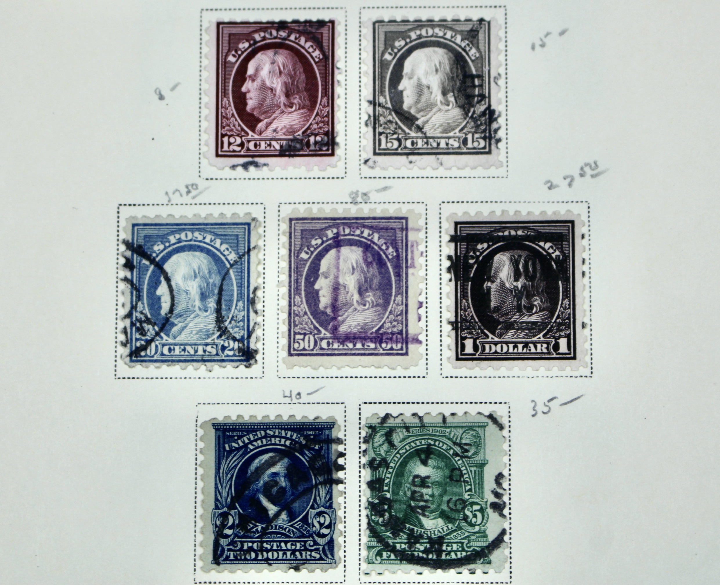 Early U.S. Postage Stamp Collection, 1861 to 1921