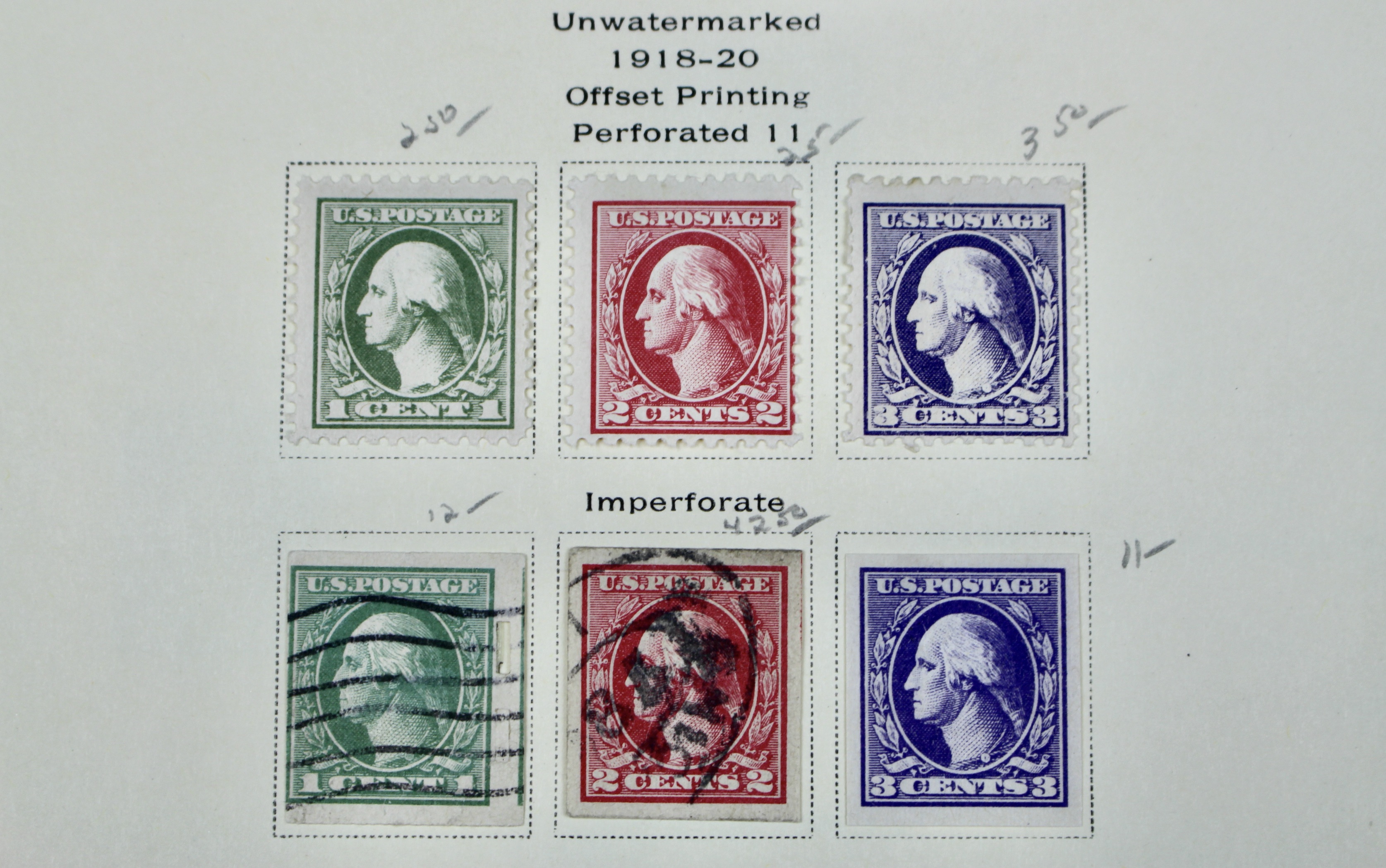 Early U.S. Postage Stamp Collection, 1861 to 1921