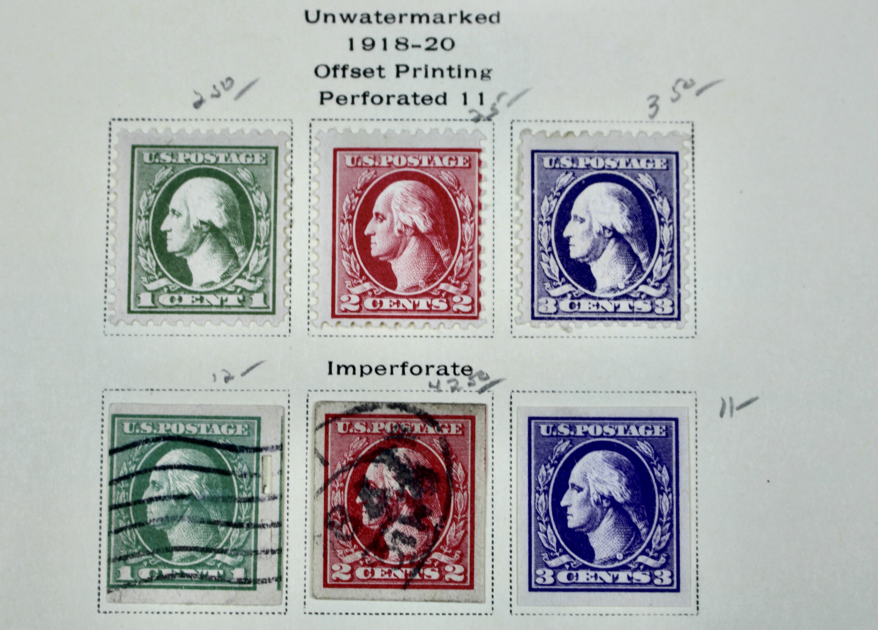 Early U.S. Postage Stamp Collection, 1861 to 1921