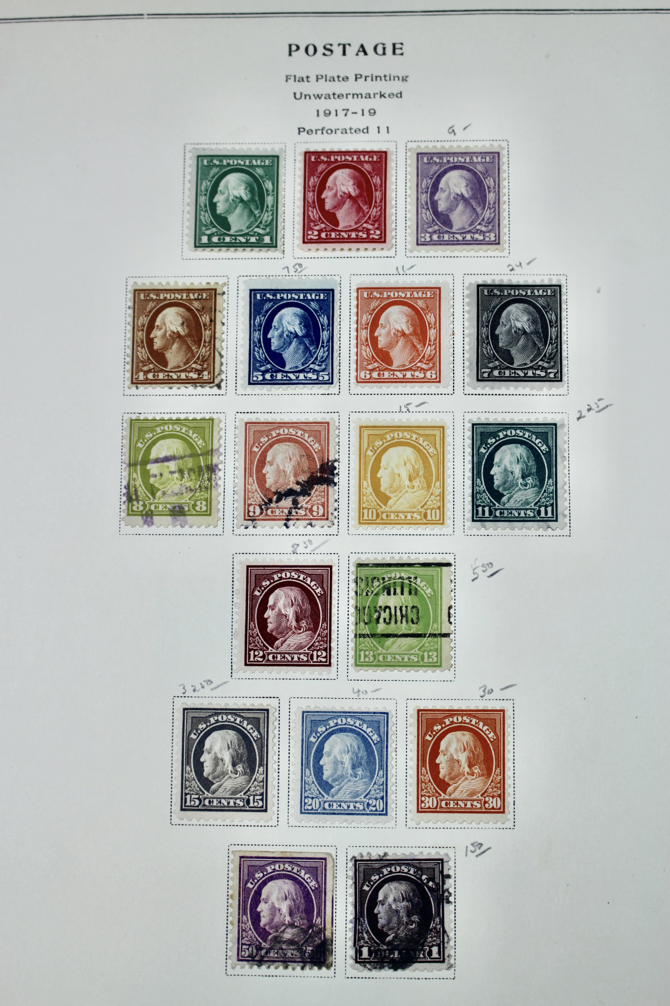 Early U.S. Postage Stamp Collection, 1861 to 1921