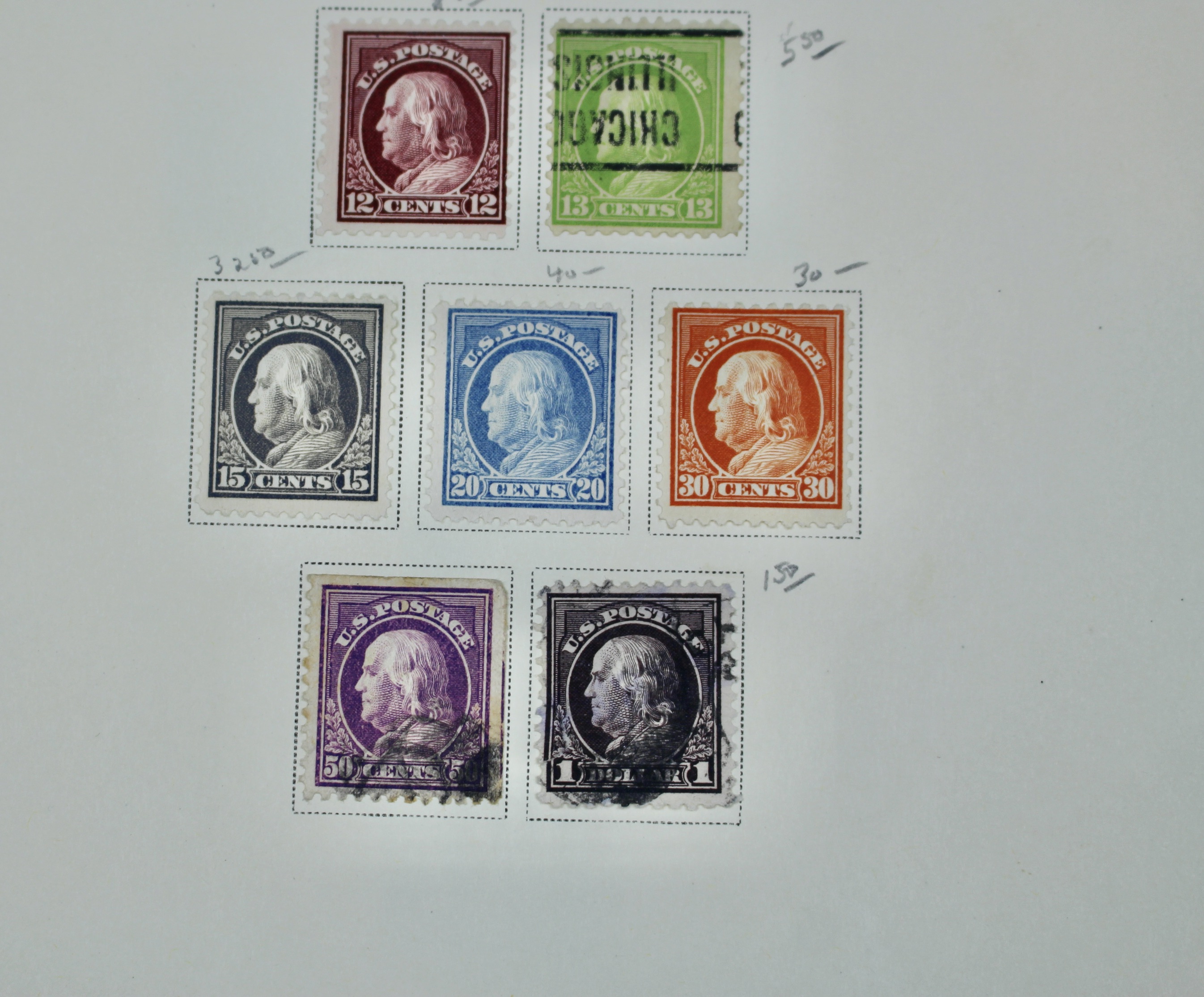 Early U.S. Postage Stamp Collection, 1861 to 1921