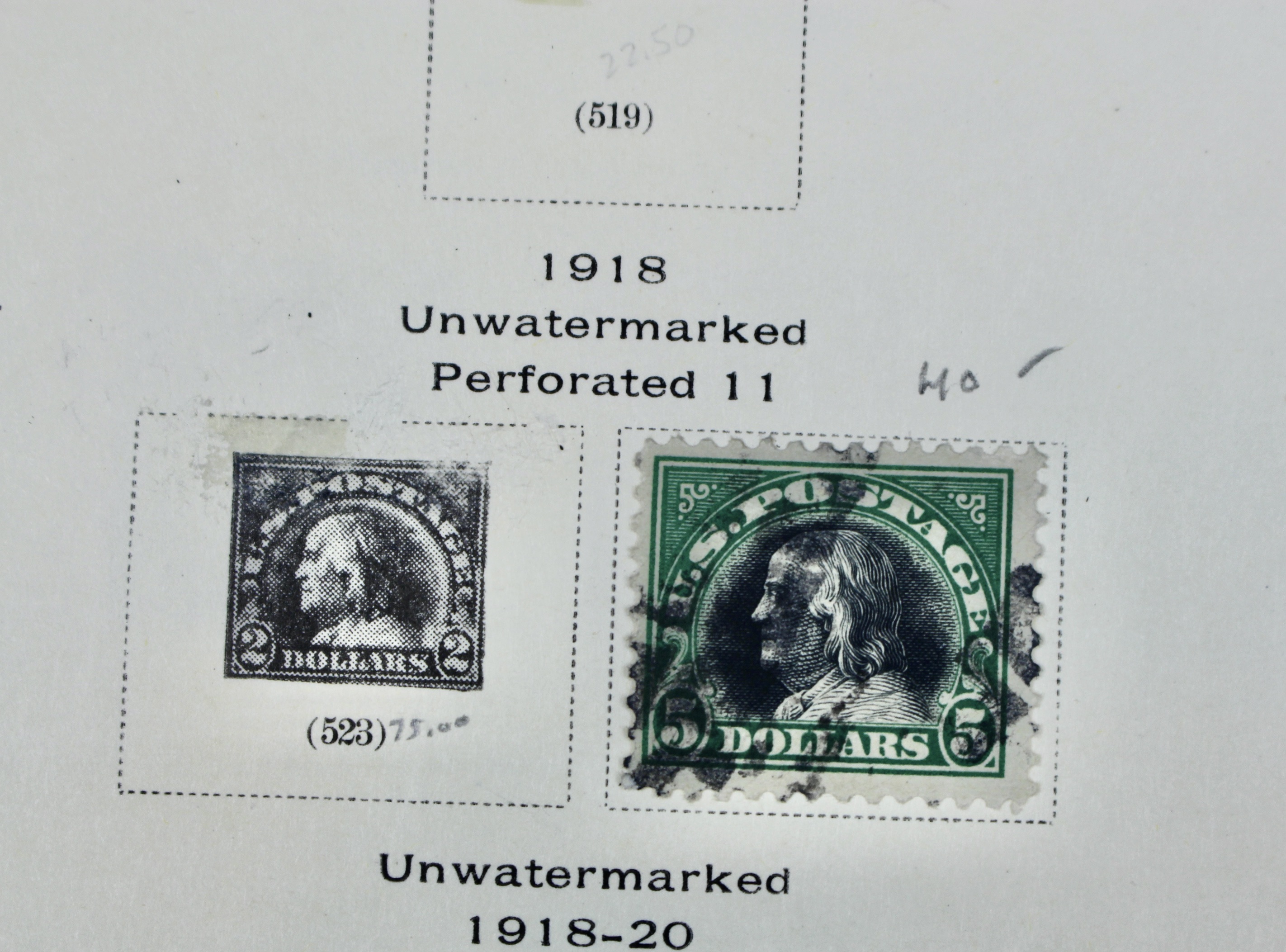 Early U.S. Postage Stamp Collection, 1861 to 1921