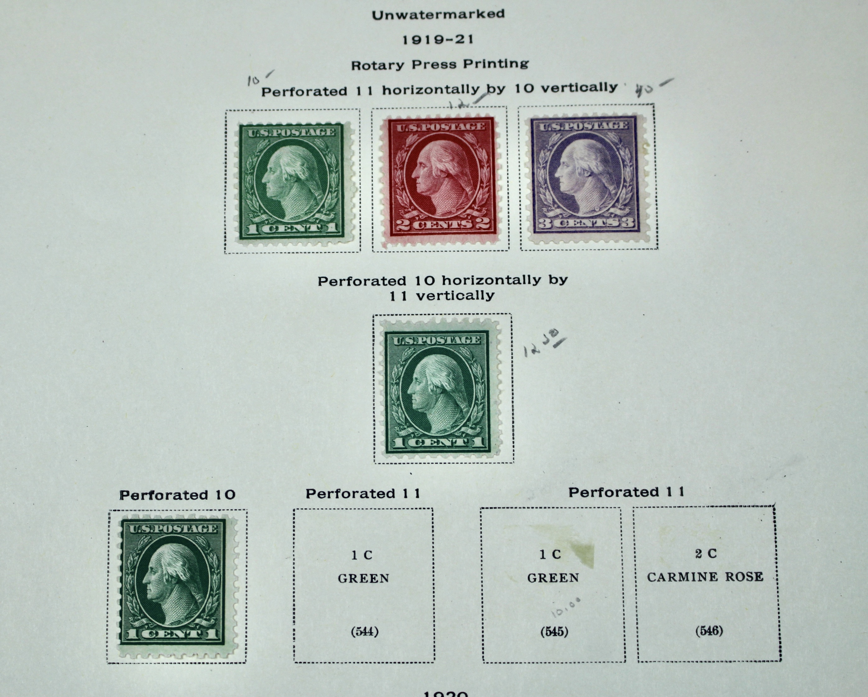 Early U.S. Postage Stamp Collection, 1861 to 1921