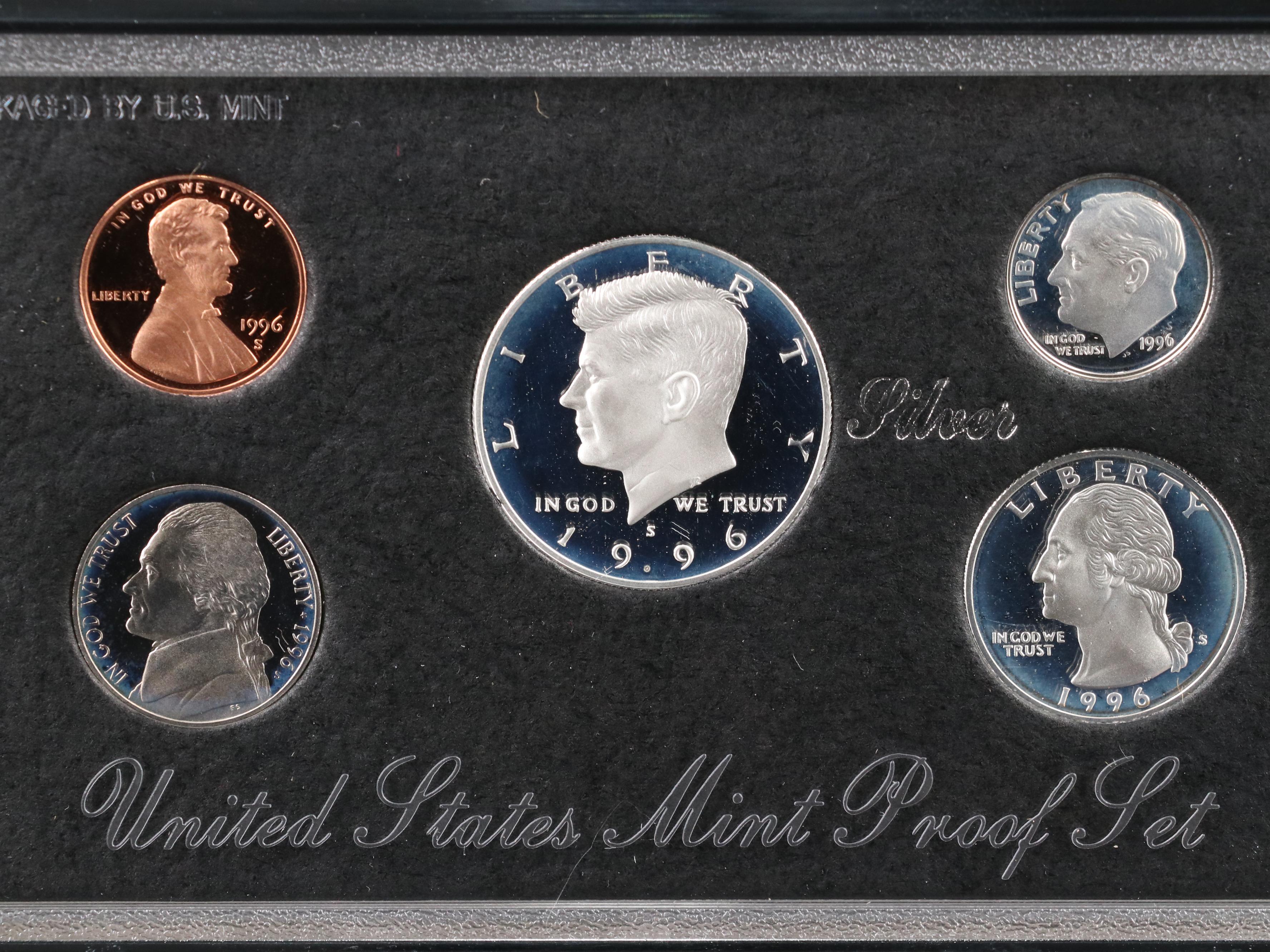 Four United States Prestige and Silver Proof Sets