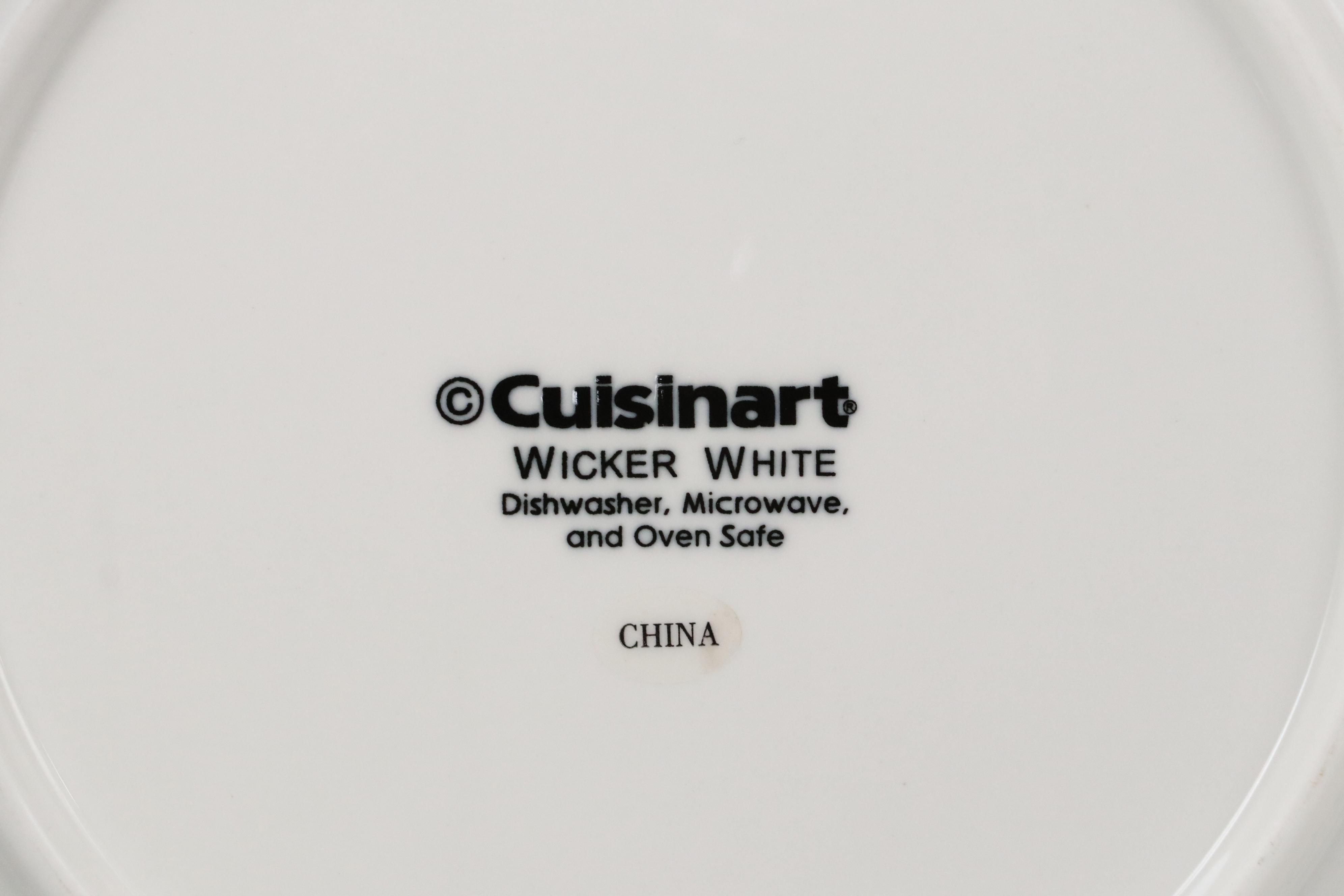 Cuisinart "Wicker White" Ceramic Dinnerware