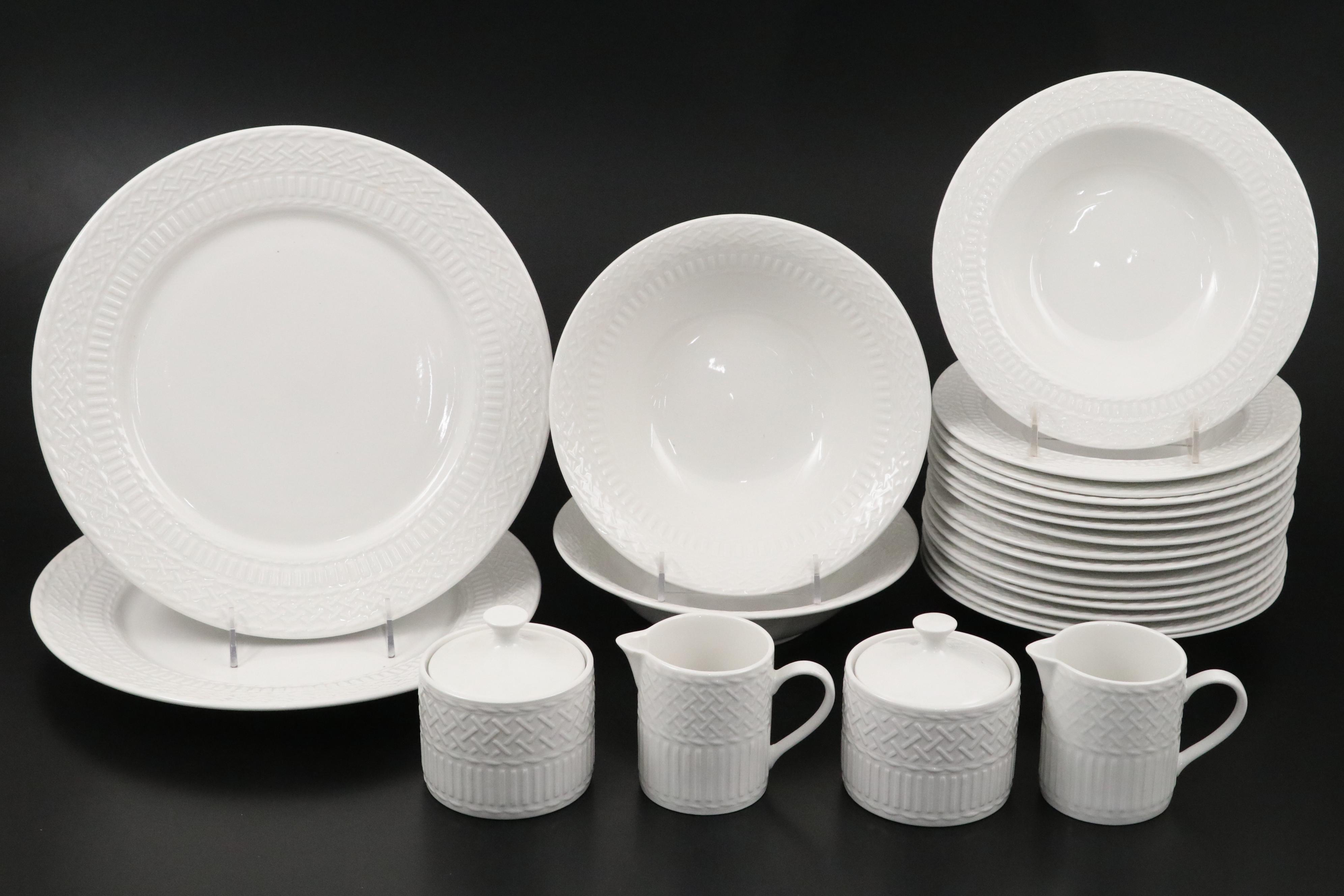Cuisinart "Wicker White" Ceramic Dinnerware