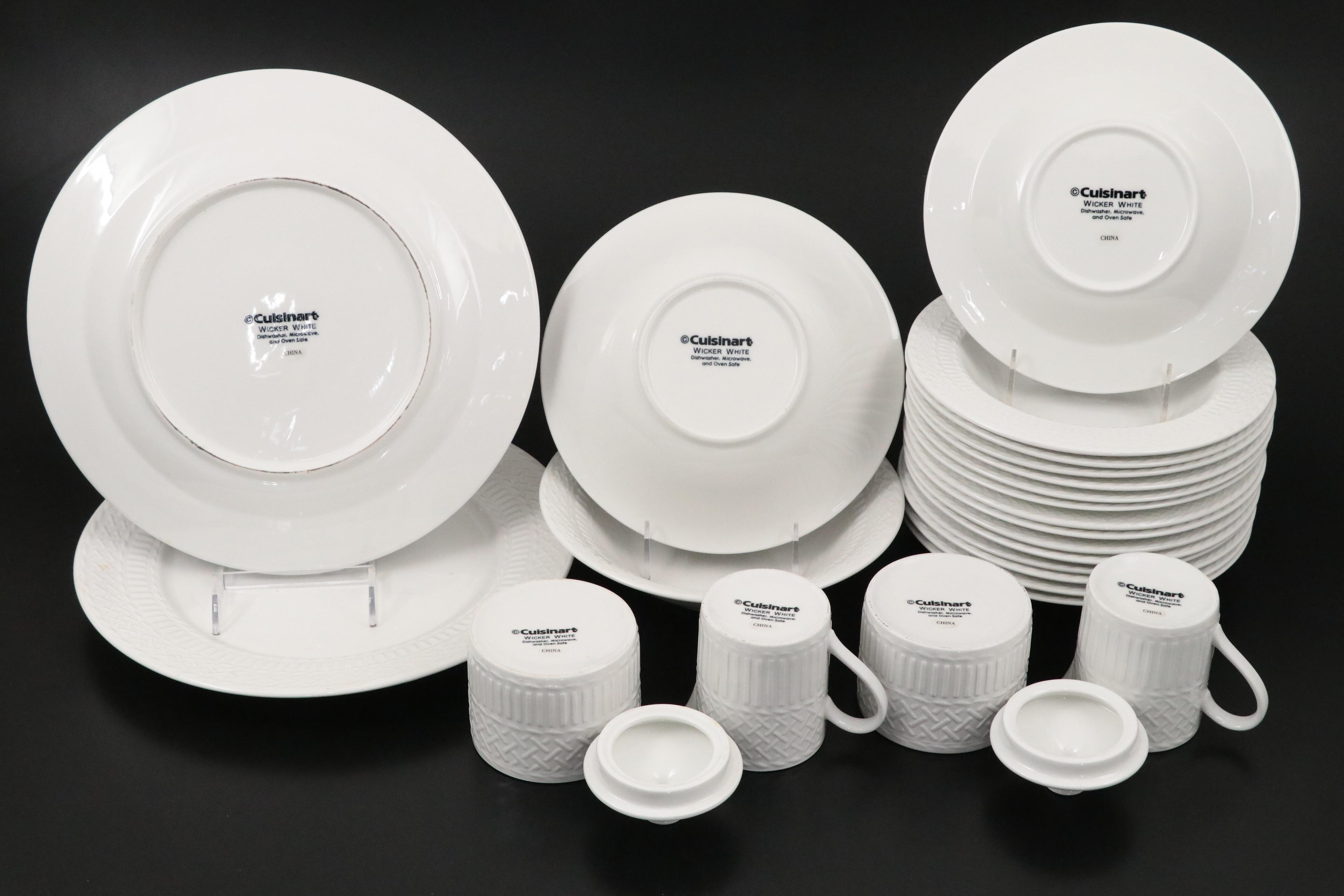 Cuisinart "Wicker White" Ceramic Dinnerware