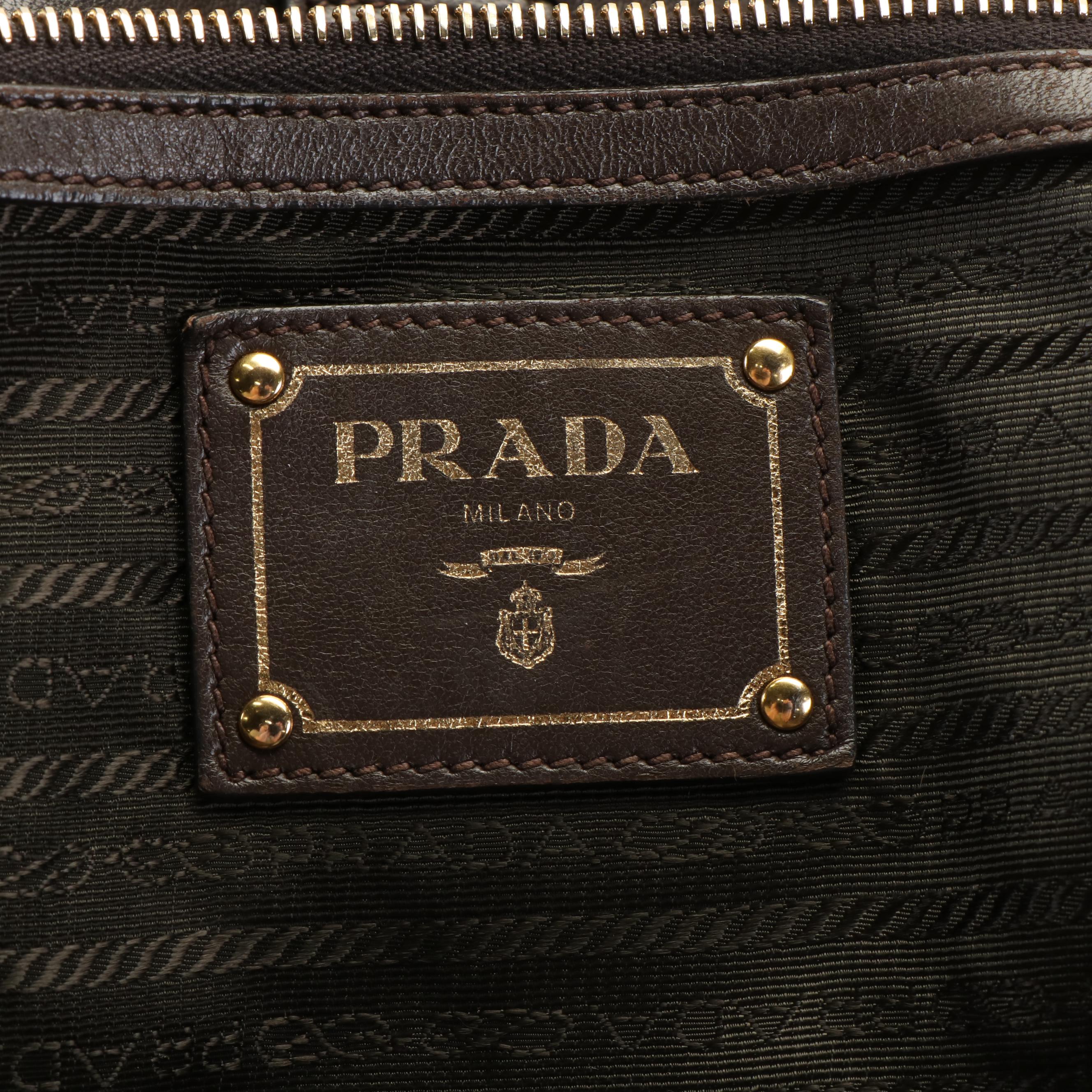 Prada  Gaufre Green Tessuto Nylon Tote Bag
