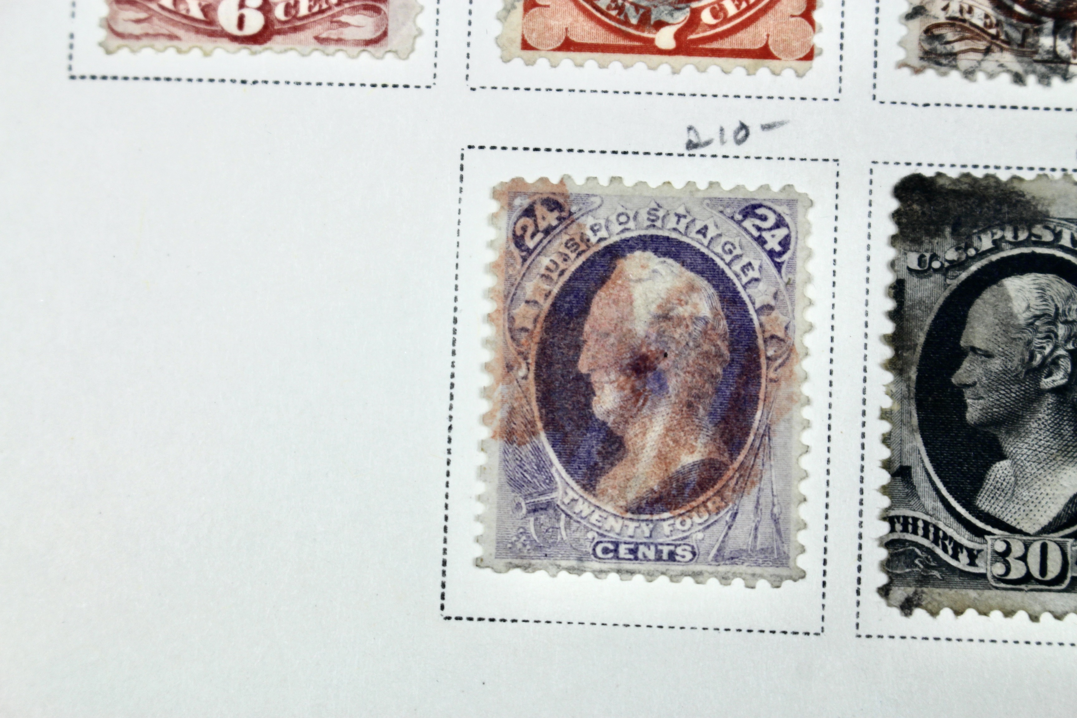 19th Century U.S. Postage Stamp Collection, 1870 to 1871