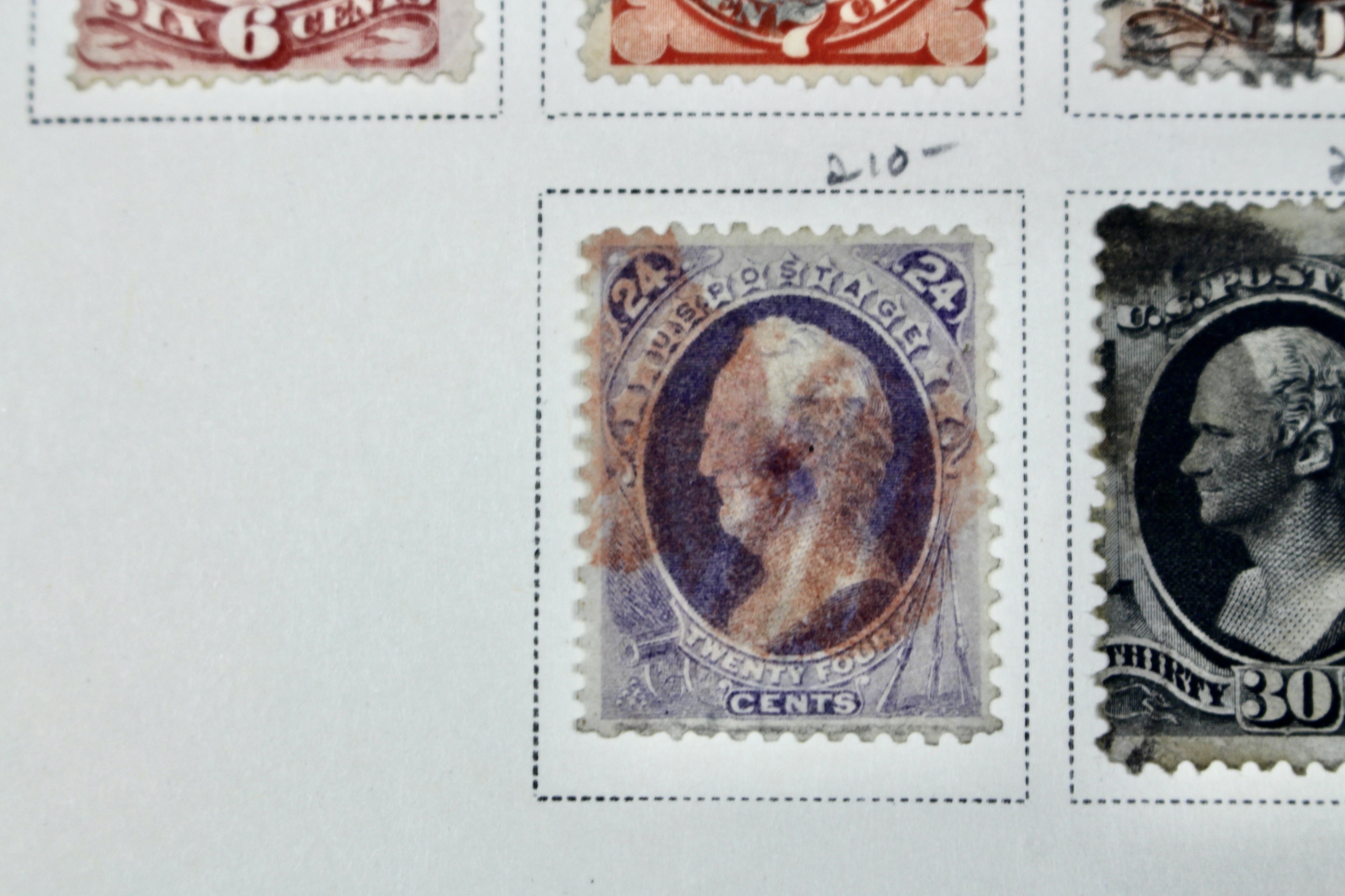 19th Century U.S. Postage Stamp Collection, 1870 to 1871