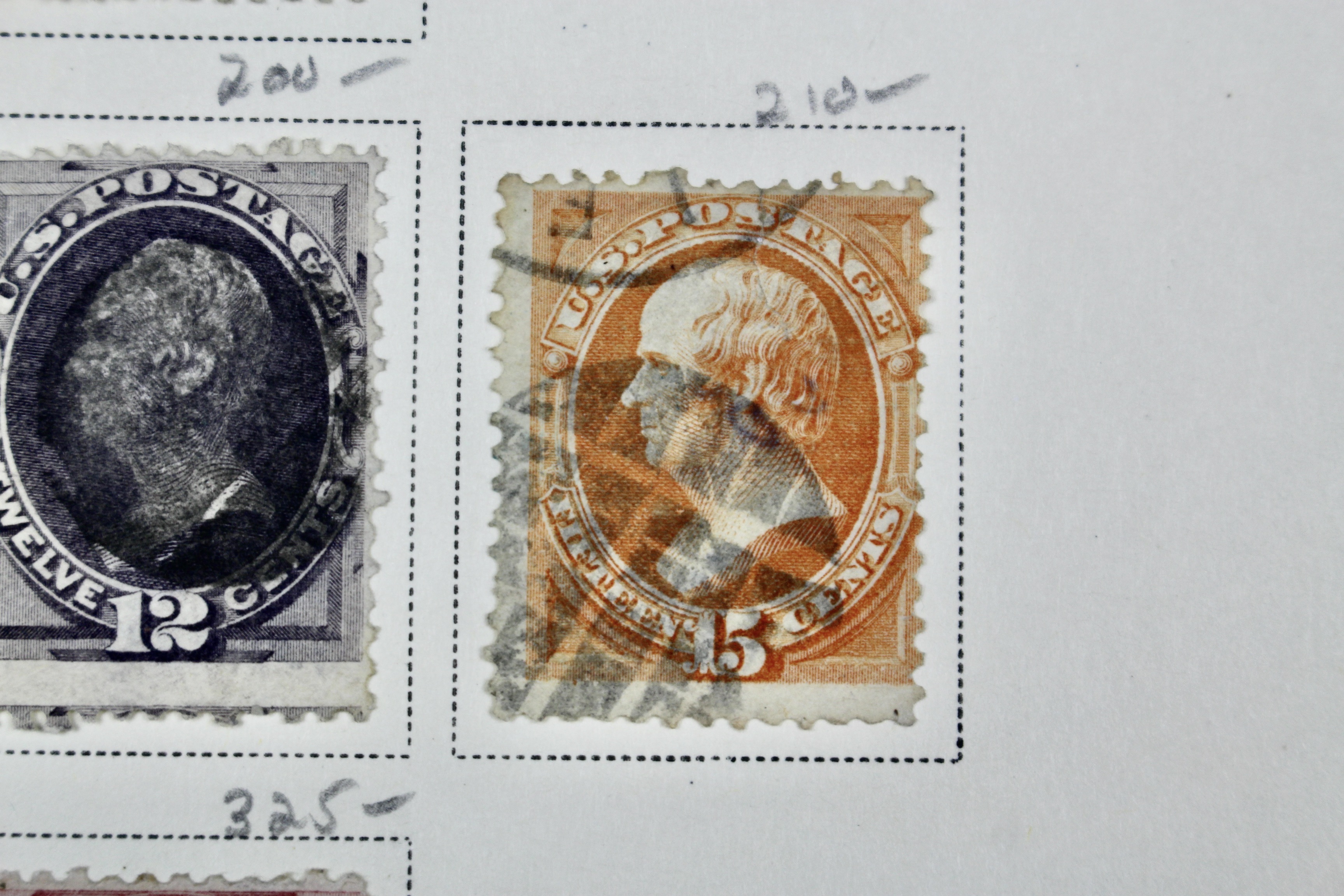 19th Century U.S. Postage Stamp Collection, 1870 to 1871