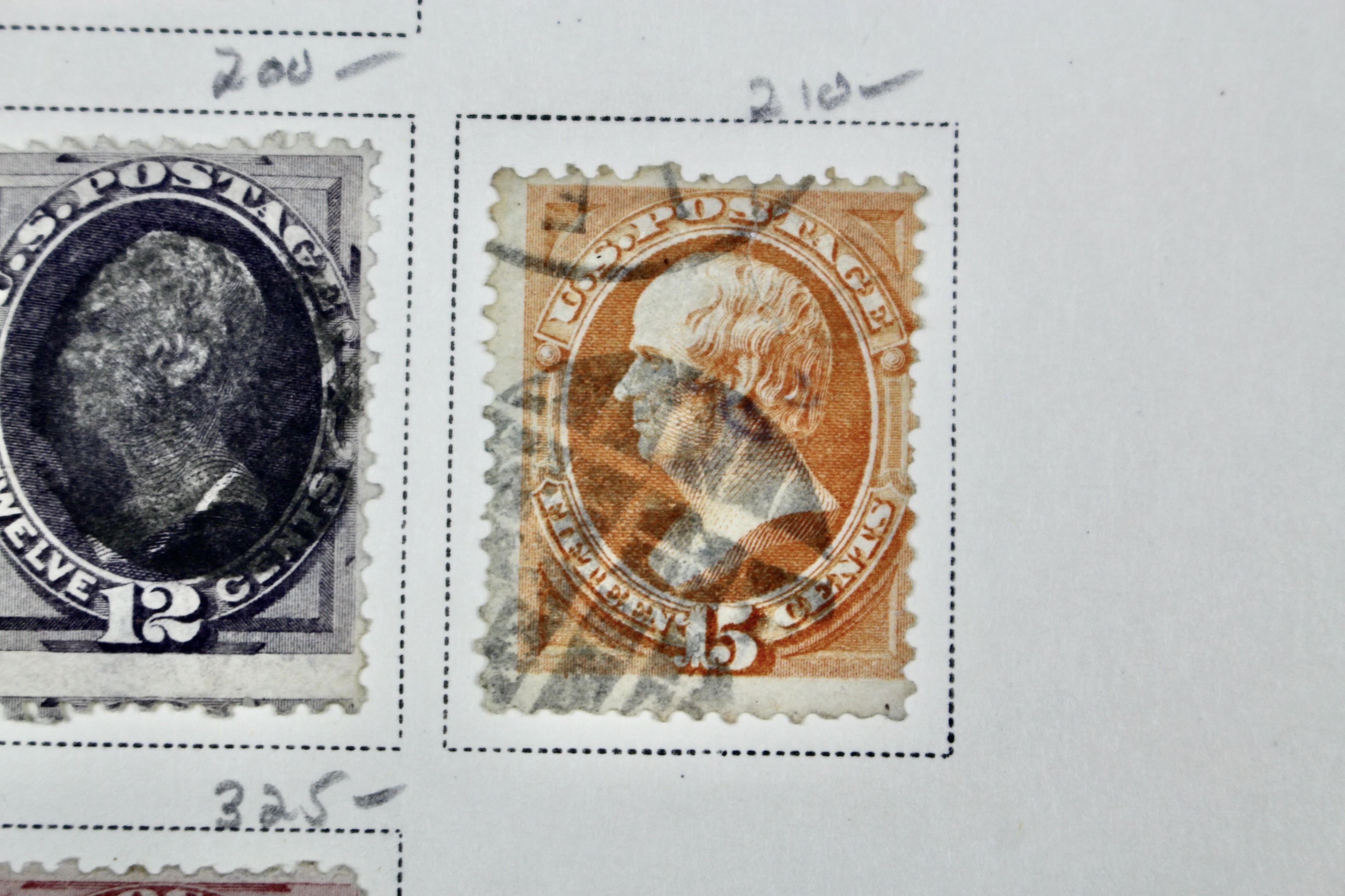 19th Century U.S. Postage Stamp Collection, 1870 to 1871