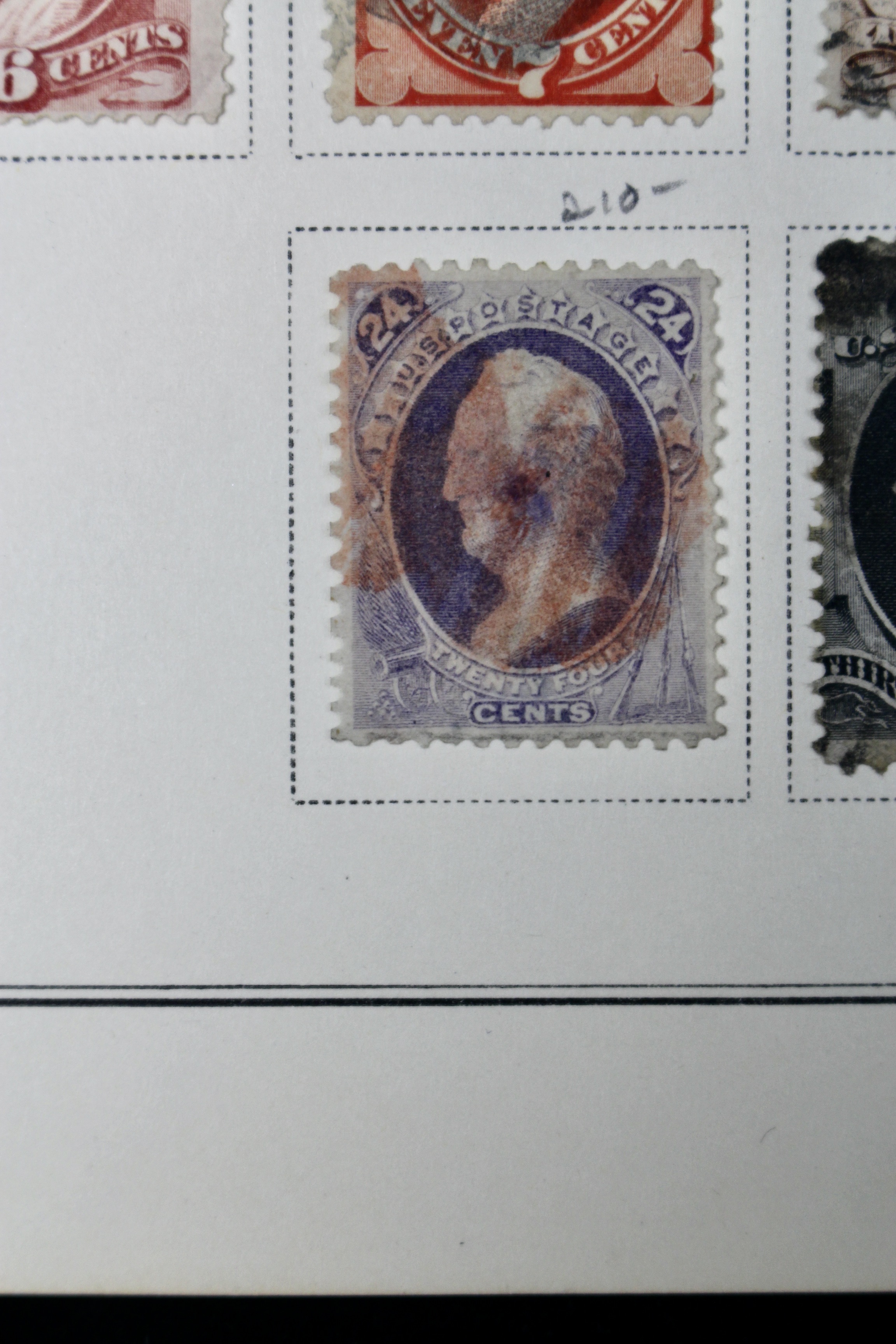 19th Century U.S. Postage Stamp Collection, 1870 to 1871