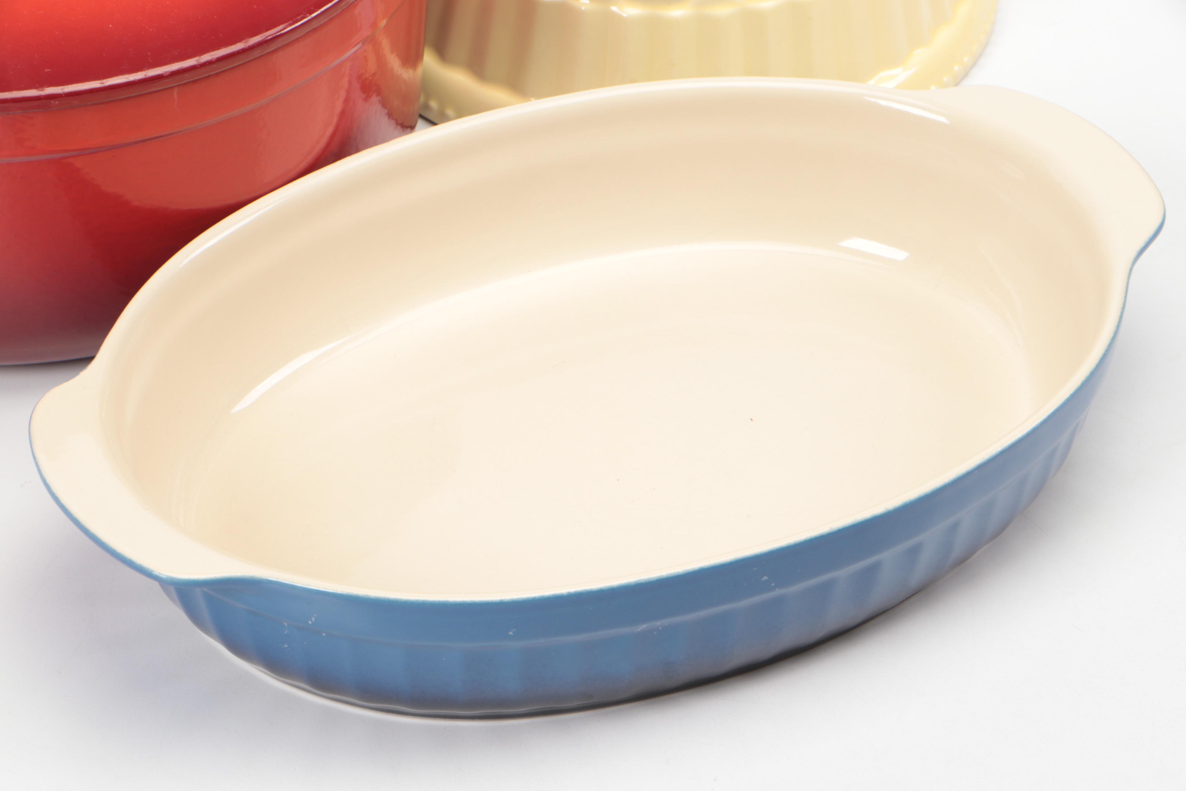 Staub Enameled Cast Iron Cocottes with Ceramic and Enamel Bakeware EBTH