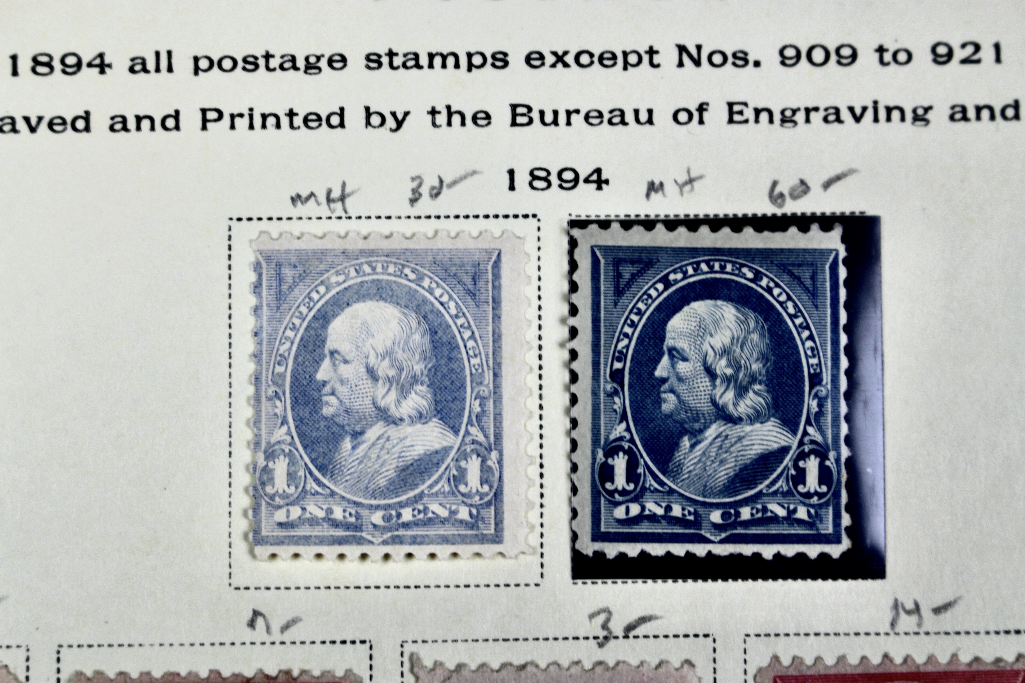 1894 U.S. Postage Stamp Collection