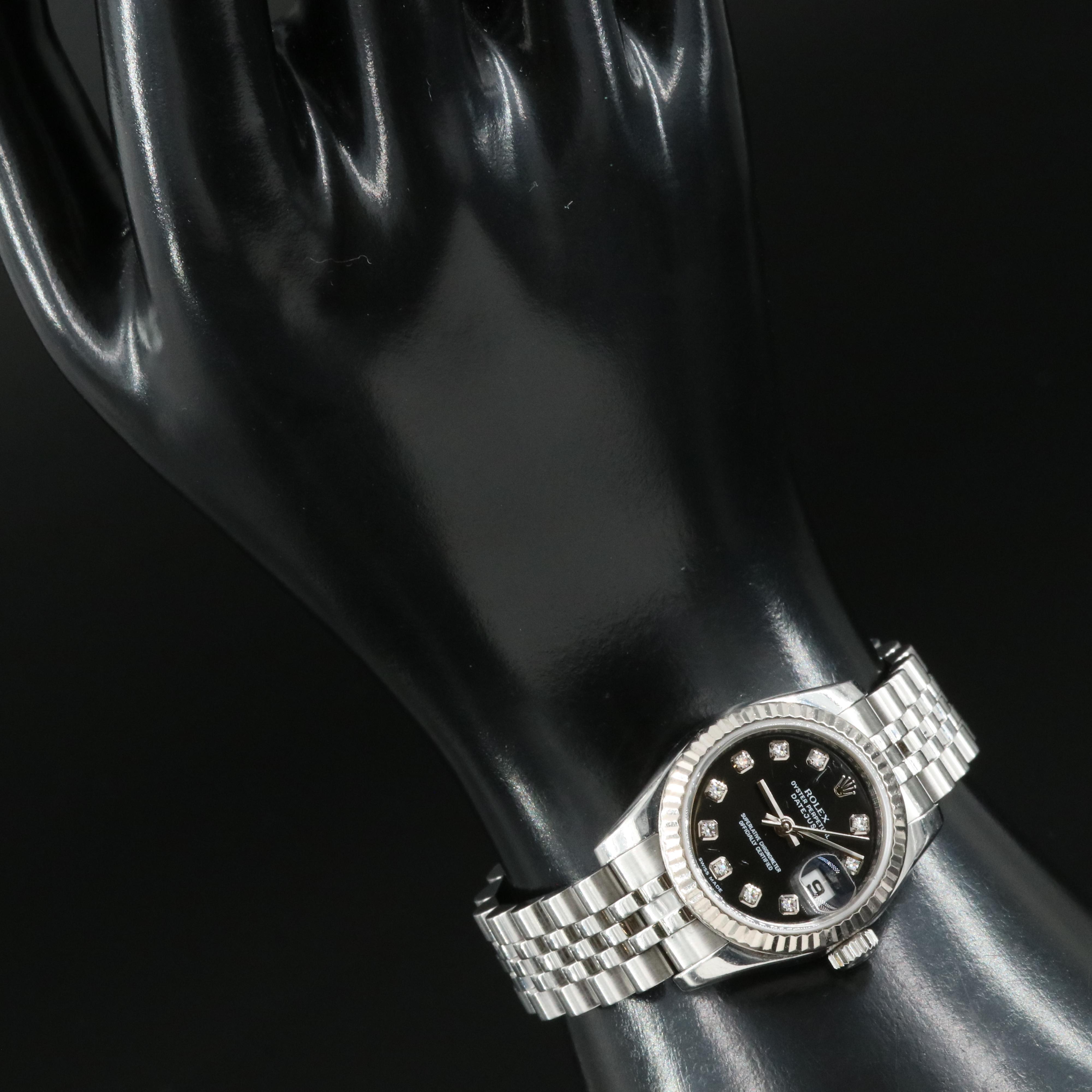 Rolex Factory Diamond Dial Datejust Automatic Watch