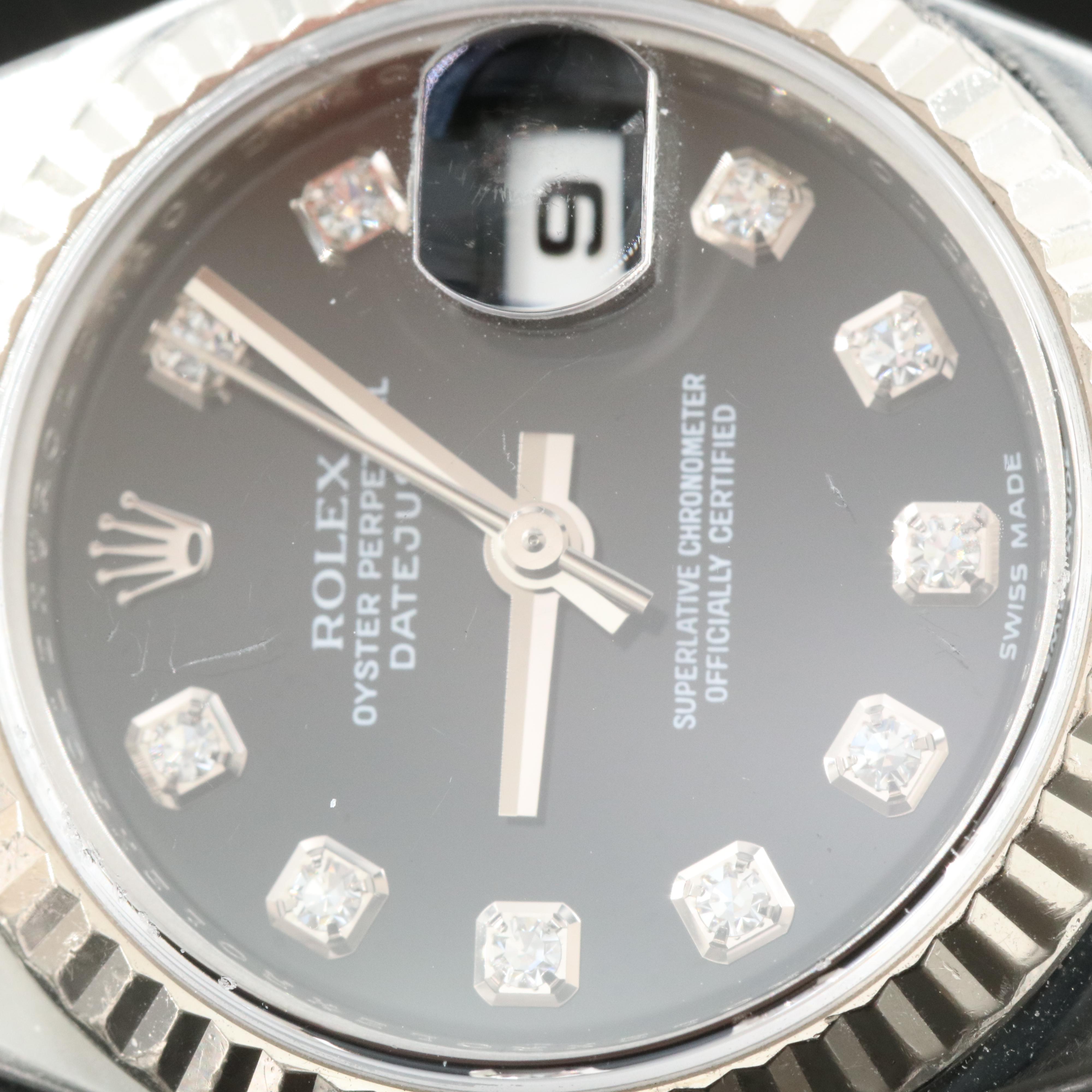 Rolex Factory Diamond Dial Datejust Automatic Watch