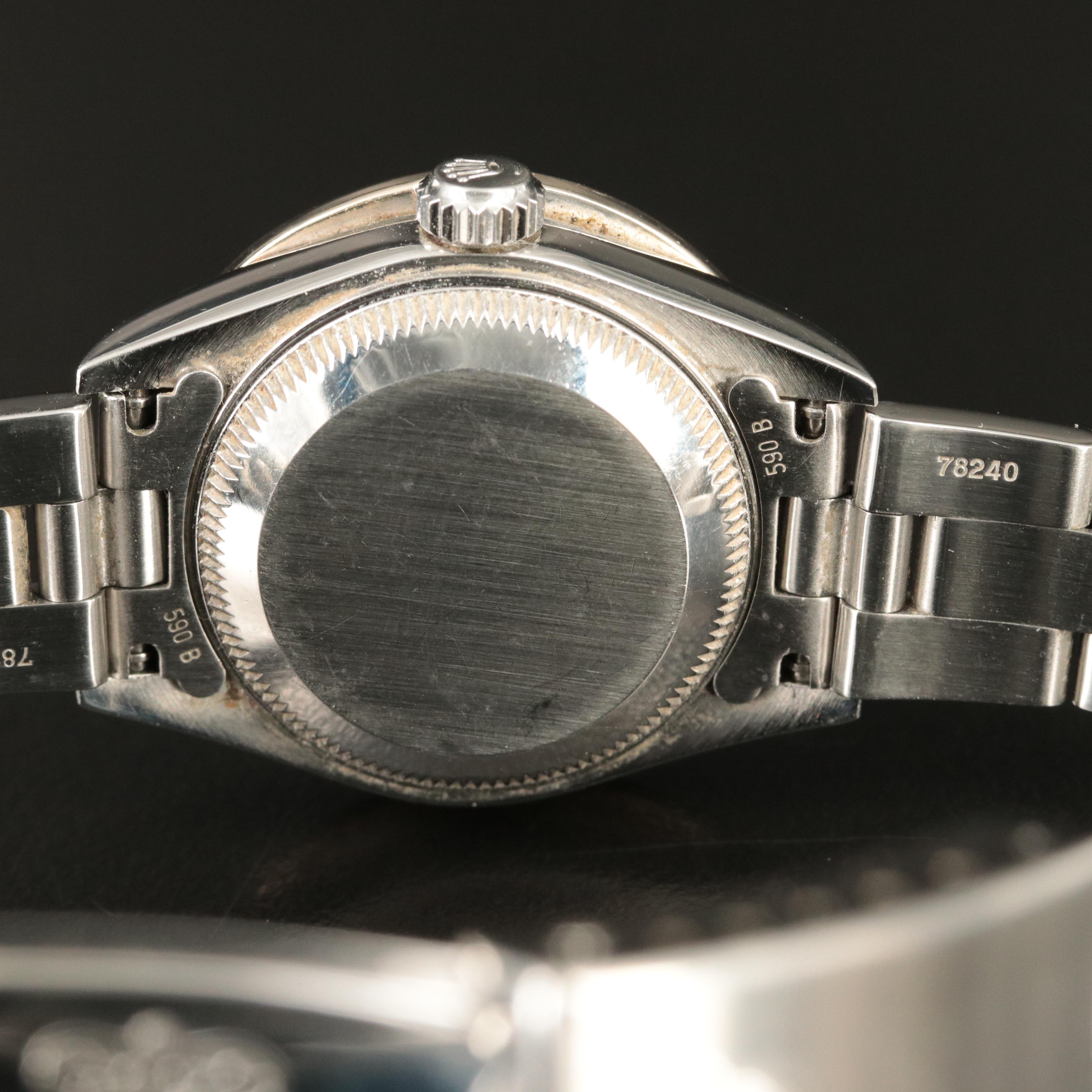 2004 Rolex 1.34 CTW Custom Diamond Dial Datejust Watch