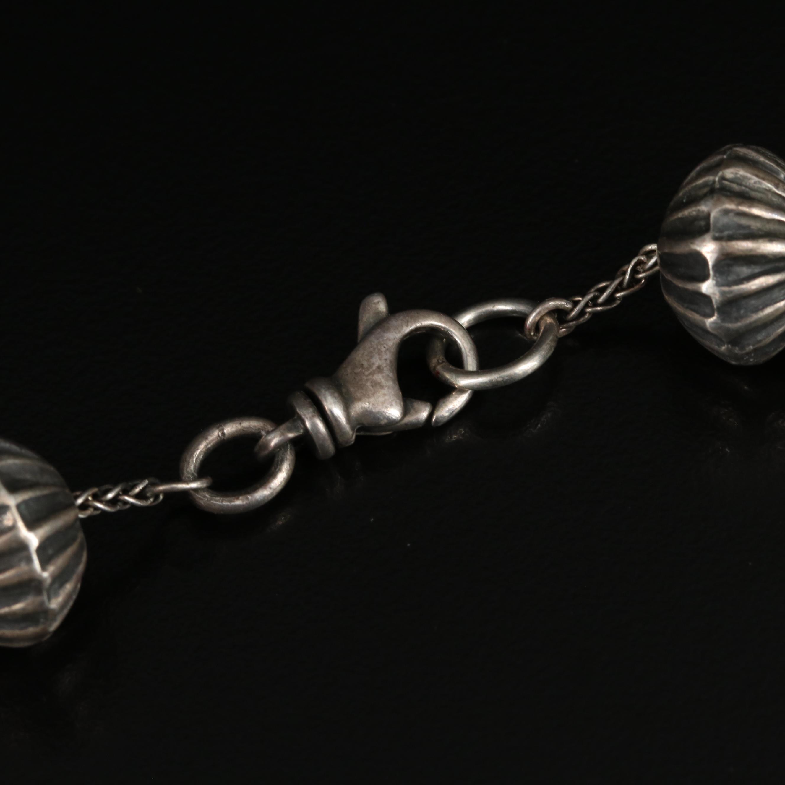 Eugene Hale Navajo Diné Sterling Turquoise Squash Blossom Necklace