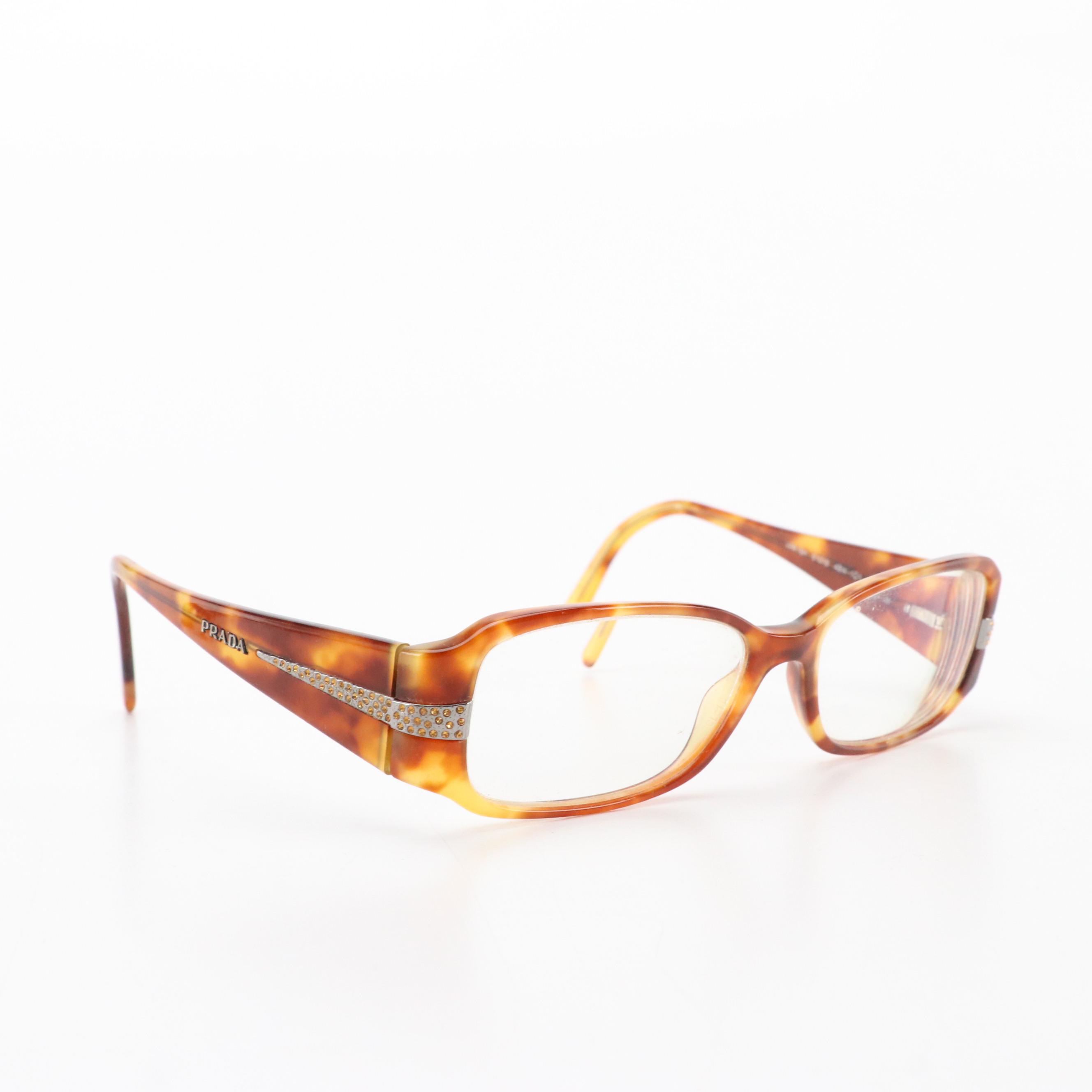 Prada VPR 19P, 19H, 53N, and 55G Prescription Eyeglasses with Cases