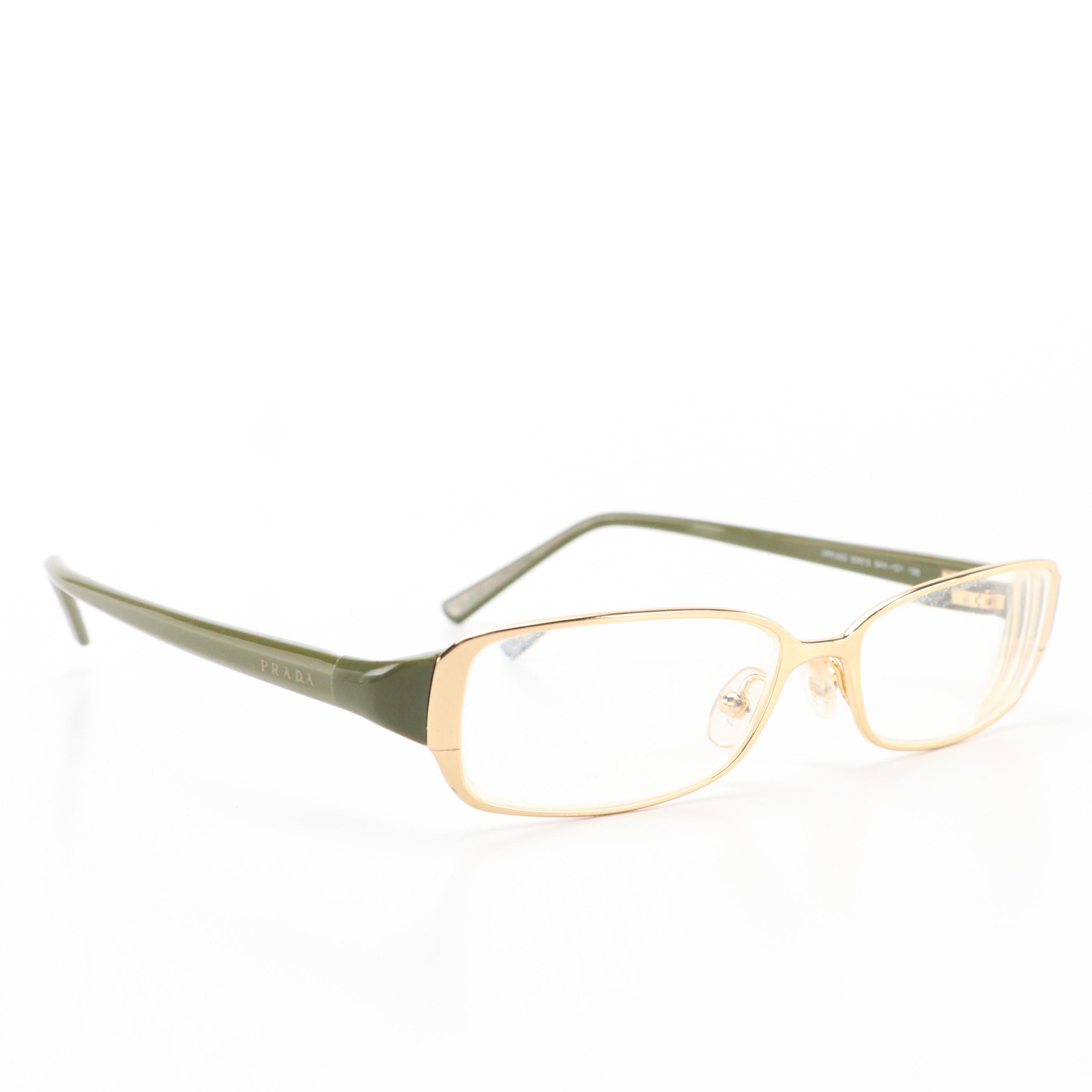 Prada VPR 19P, 19H, 53N, and 55G Prescription Eyeglasses with Cases