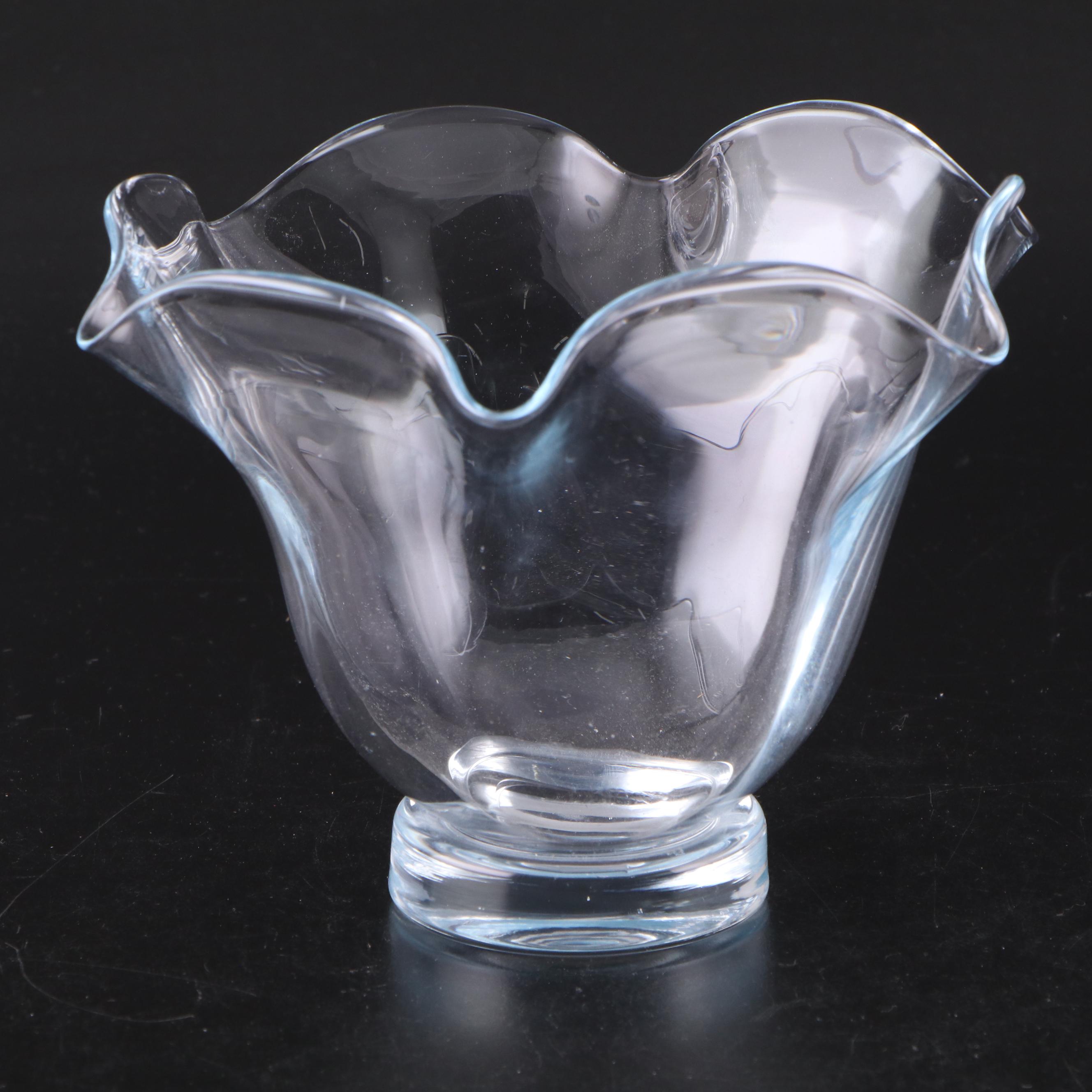 Marquis by Waterford "Sparkle" Crystal Vase and Orrefors Glass Bowl
