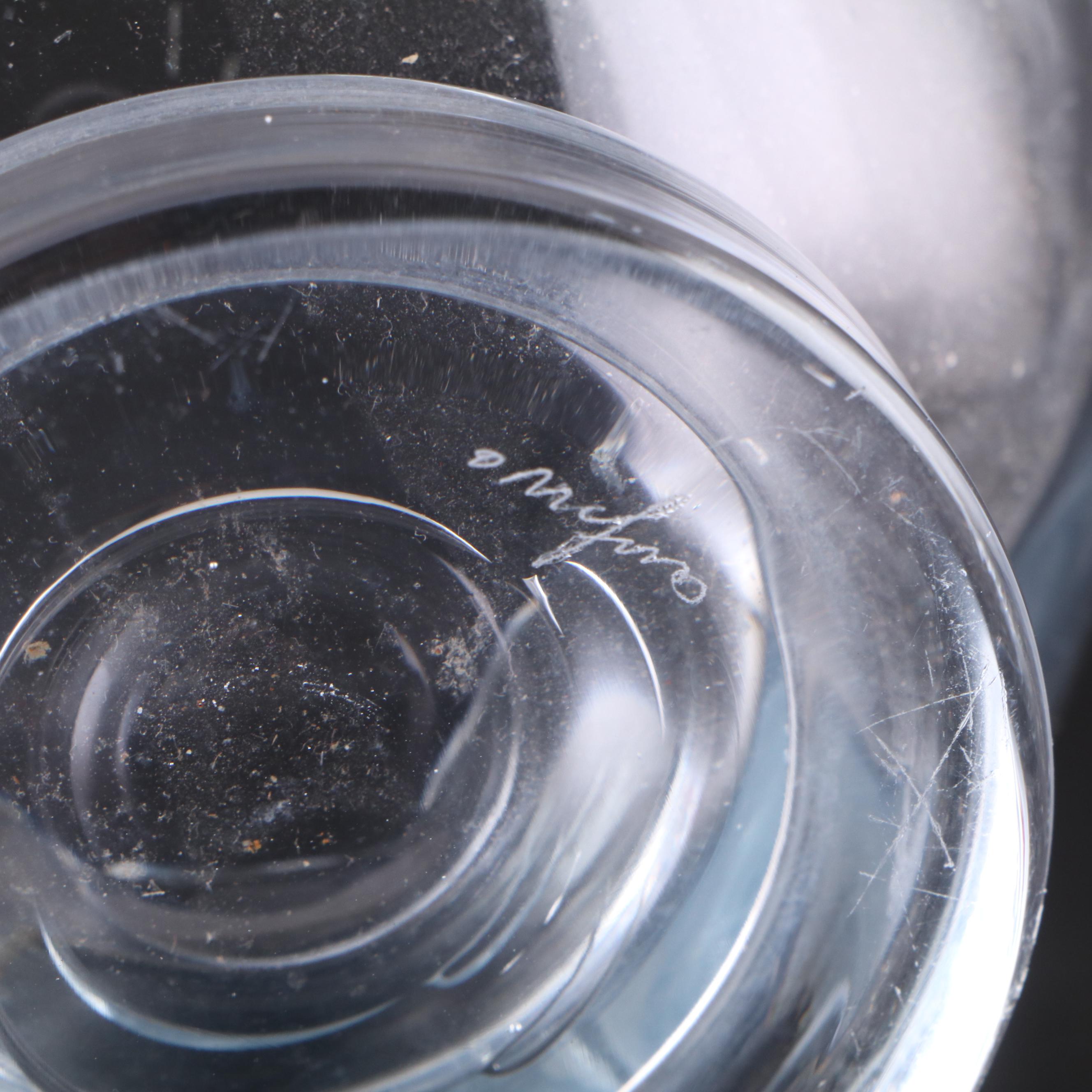 Marquis by Waterford "Sparkle" Crystal Vase and Orrefors Glass Bowl