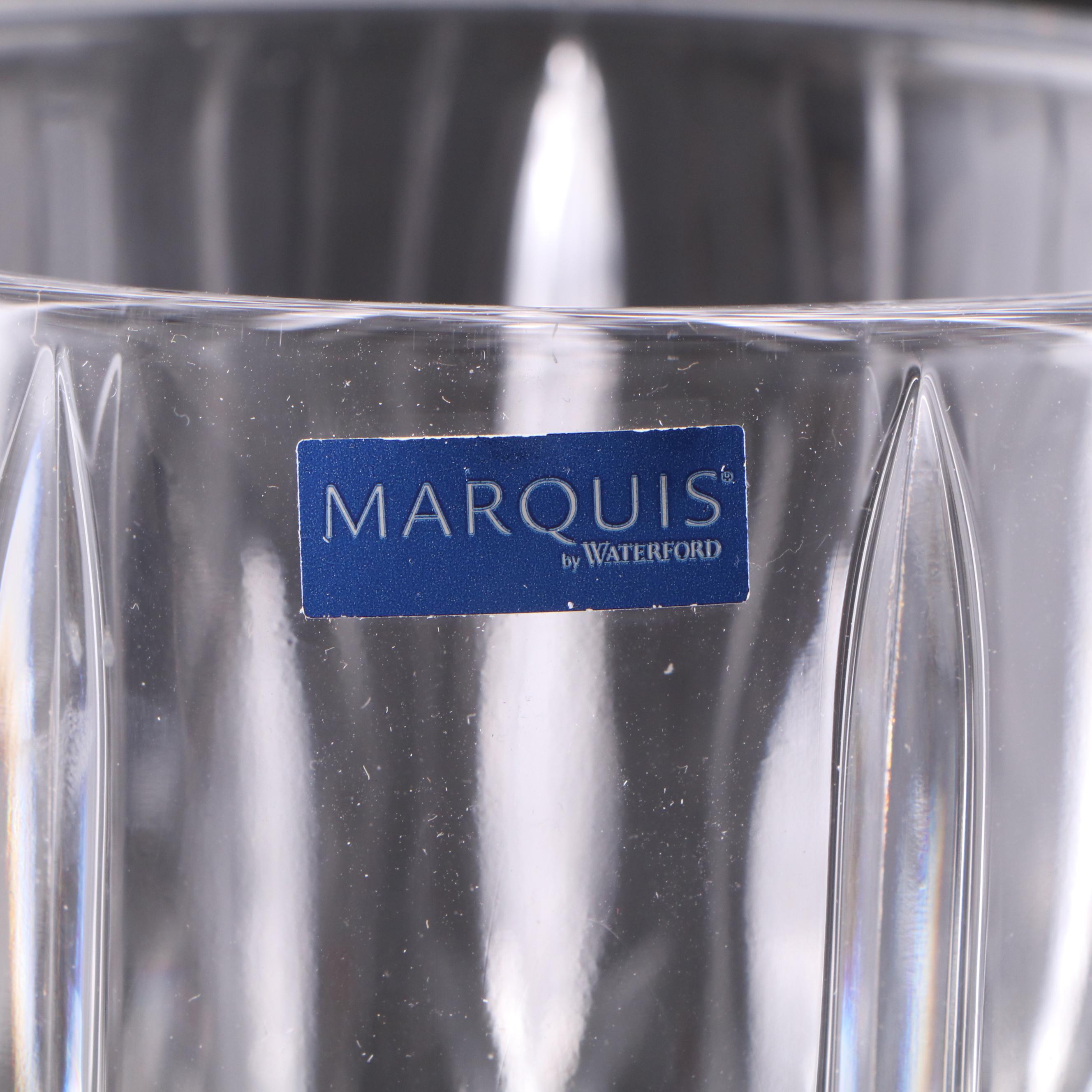 Marquis by Waterford "Sparkle" Crystal Vase and Orrefors Glass Bowl