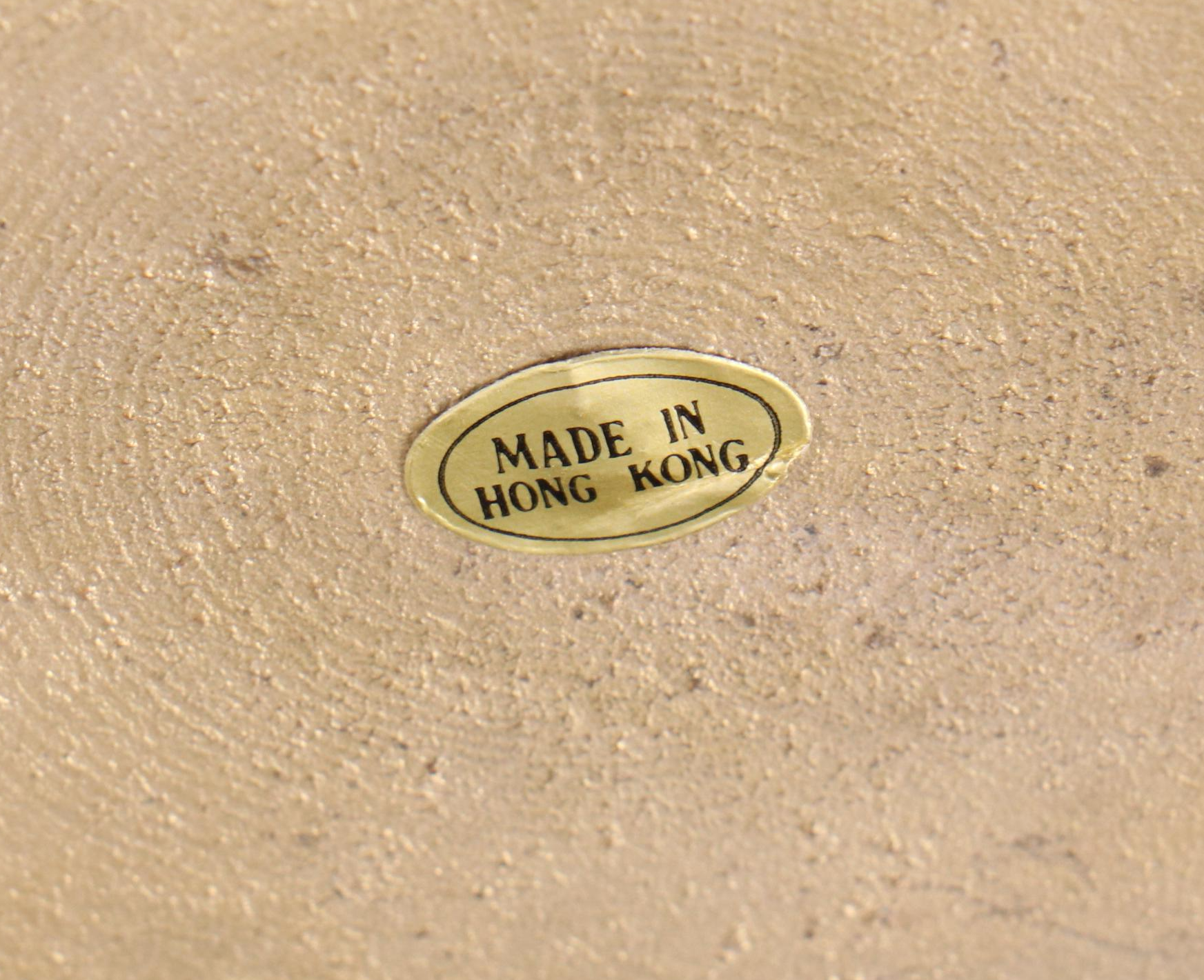 Japanese Satsuma Style Porcelain Egg with Brass Stand and Faceted Glass Box