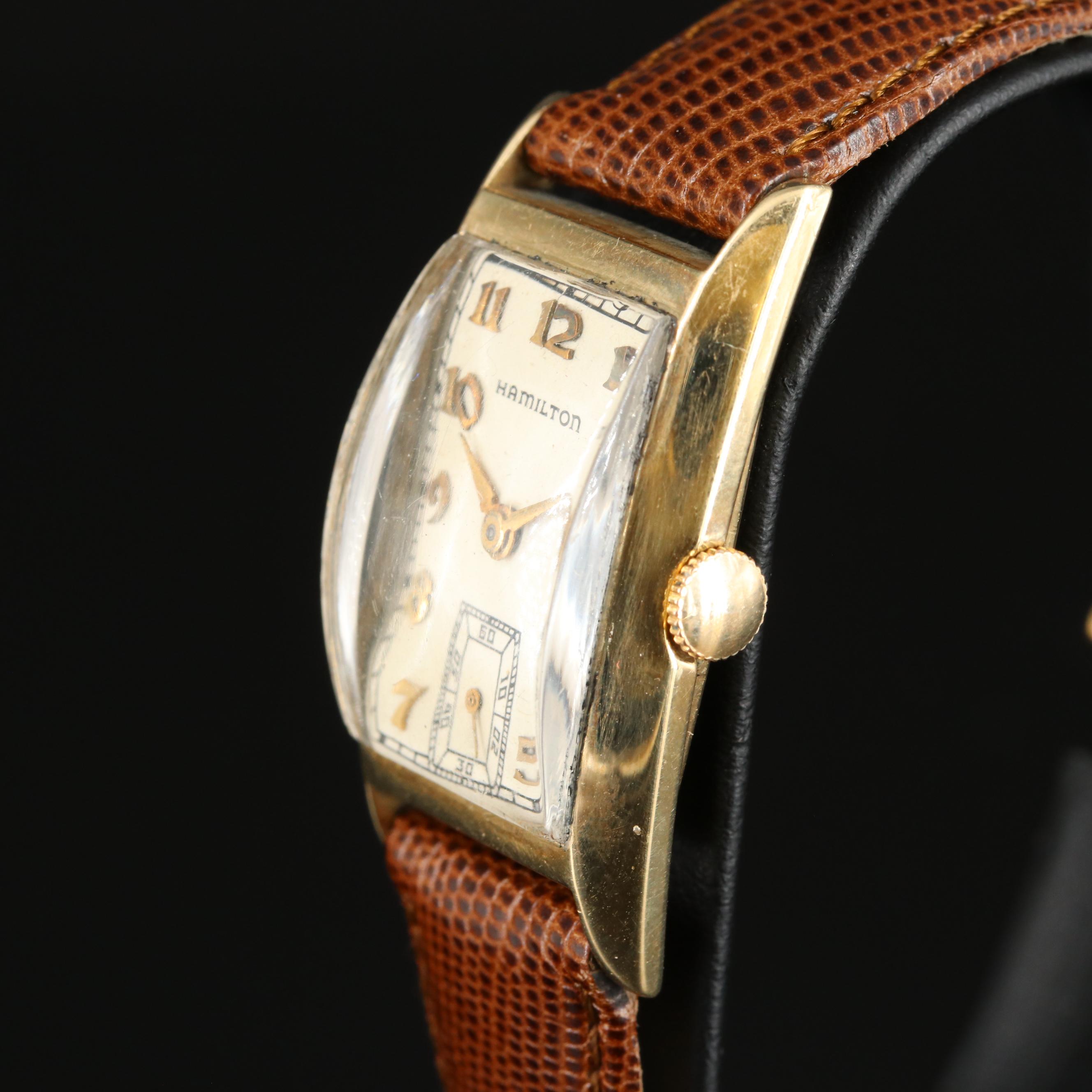 1939 14K Hamilton Tank Shape Watch