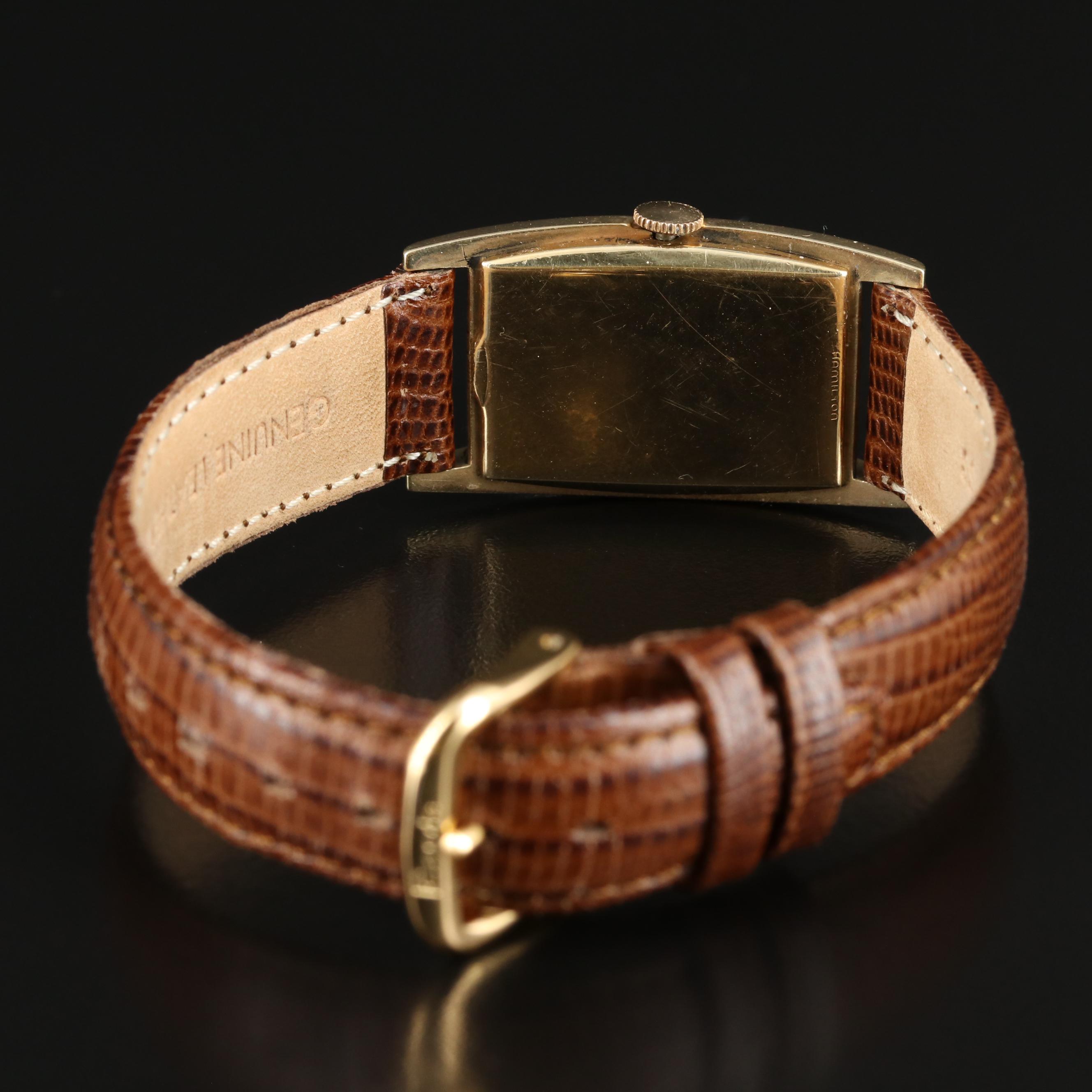 1939 14K Hamilton Tank Shape Watch