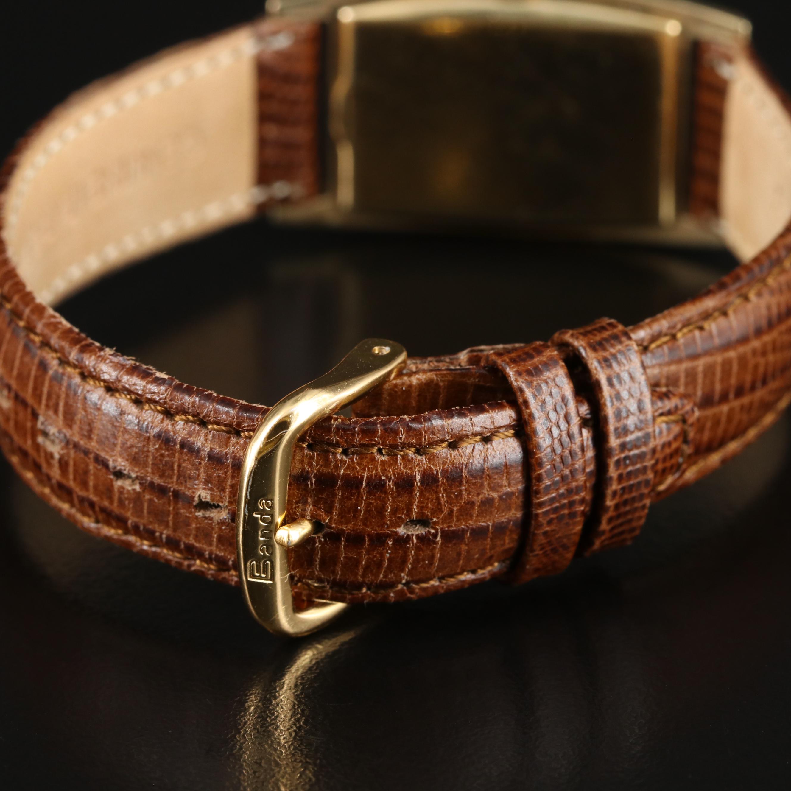 1939 14K Hamilton Tank Shape Watch