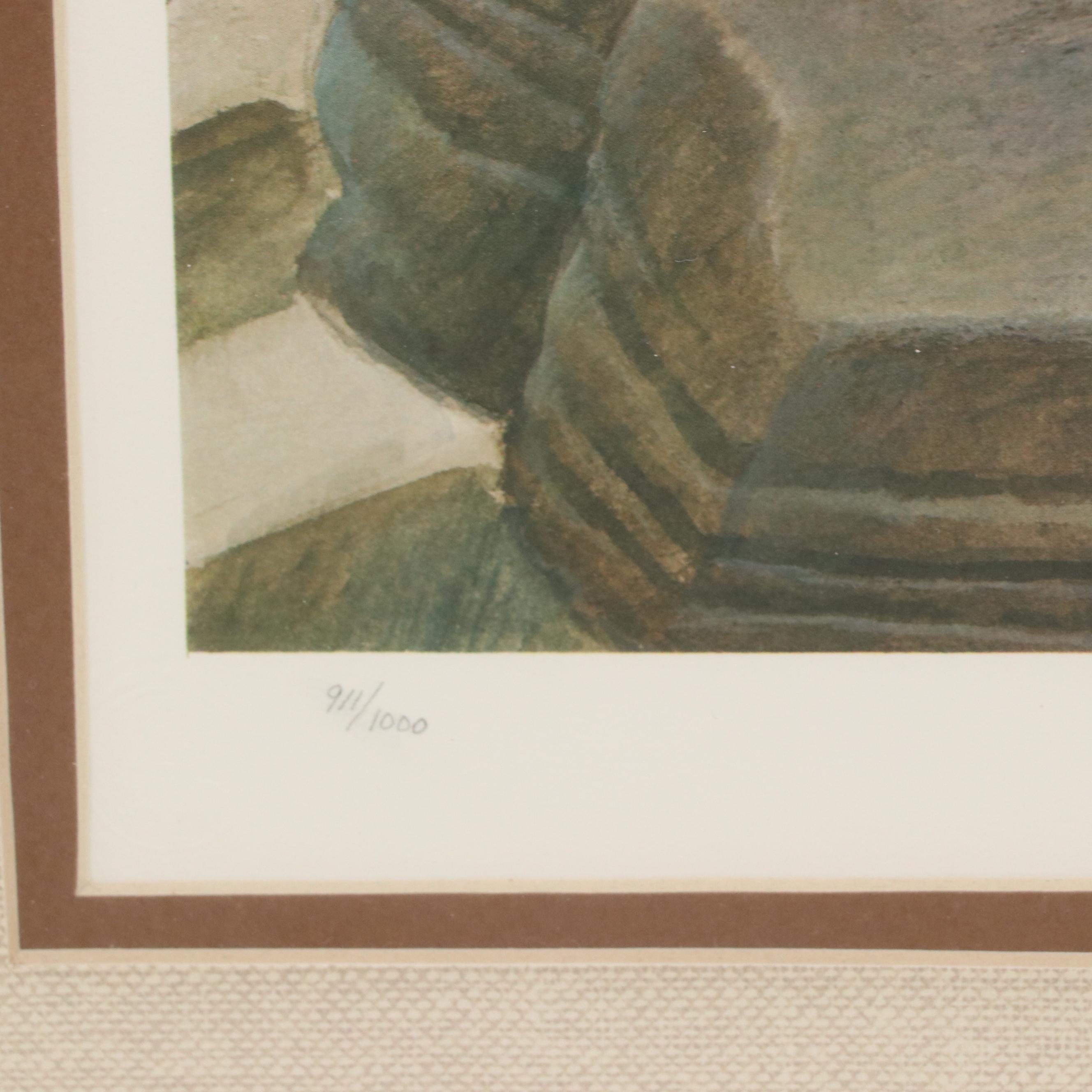 John Ruthven Offset Lithograph "Miami Indian"