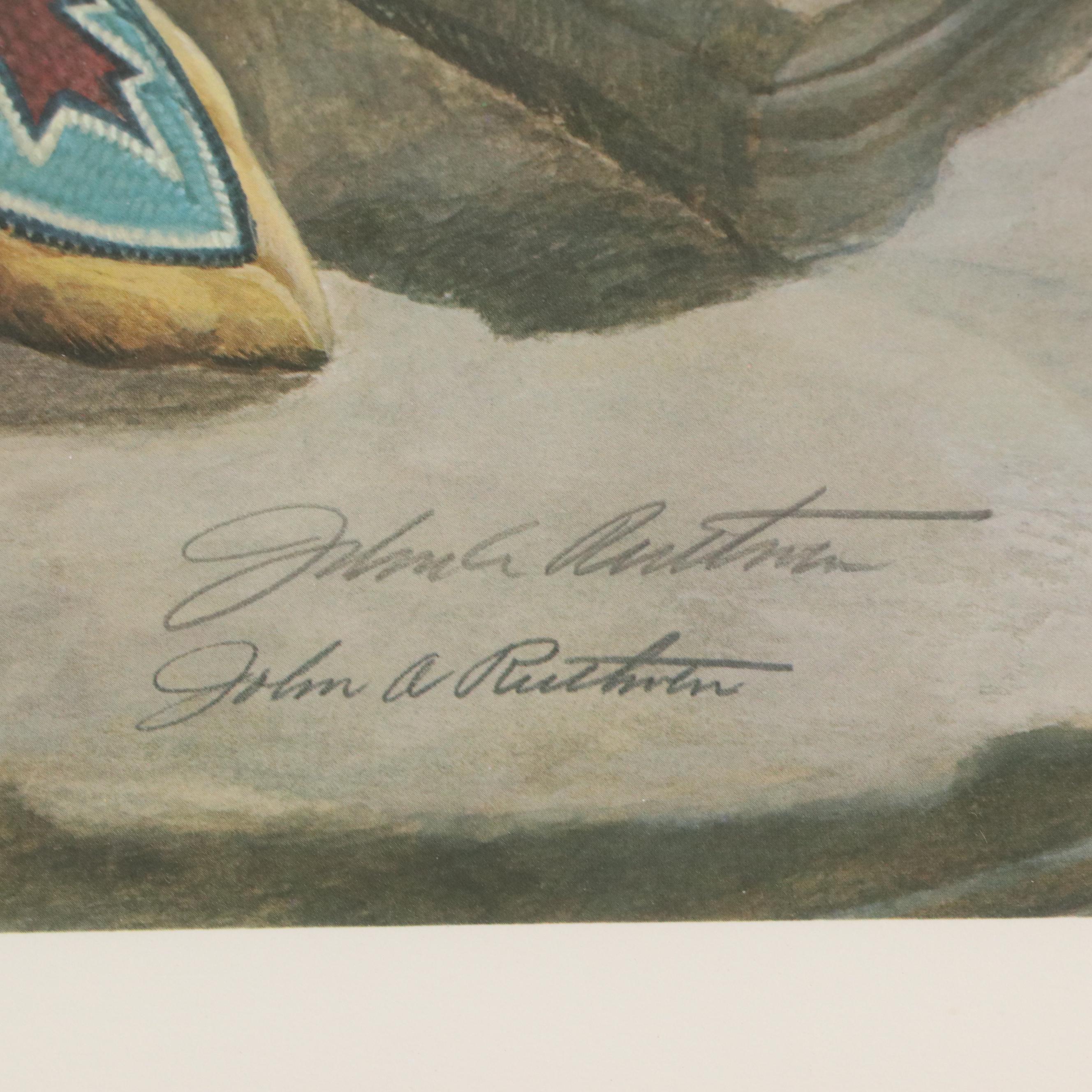 John Ruthven Offset Lithograph "Miami Indian"