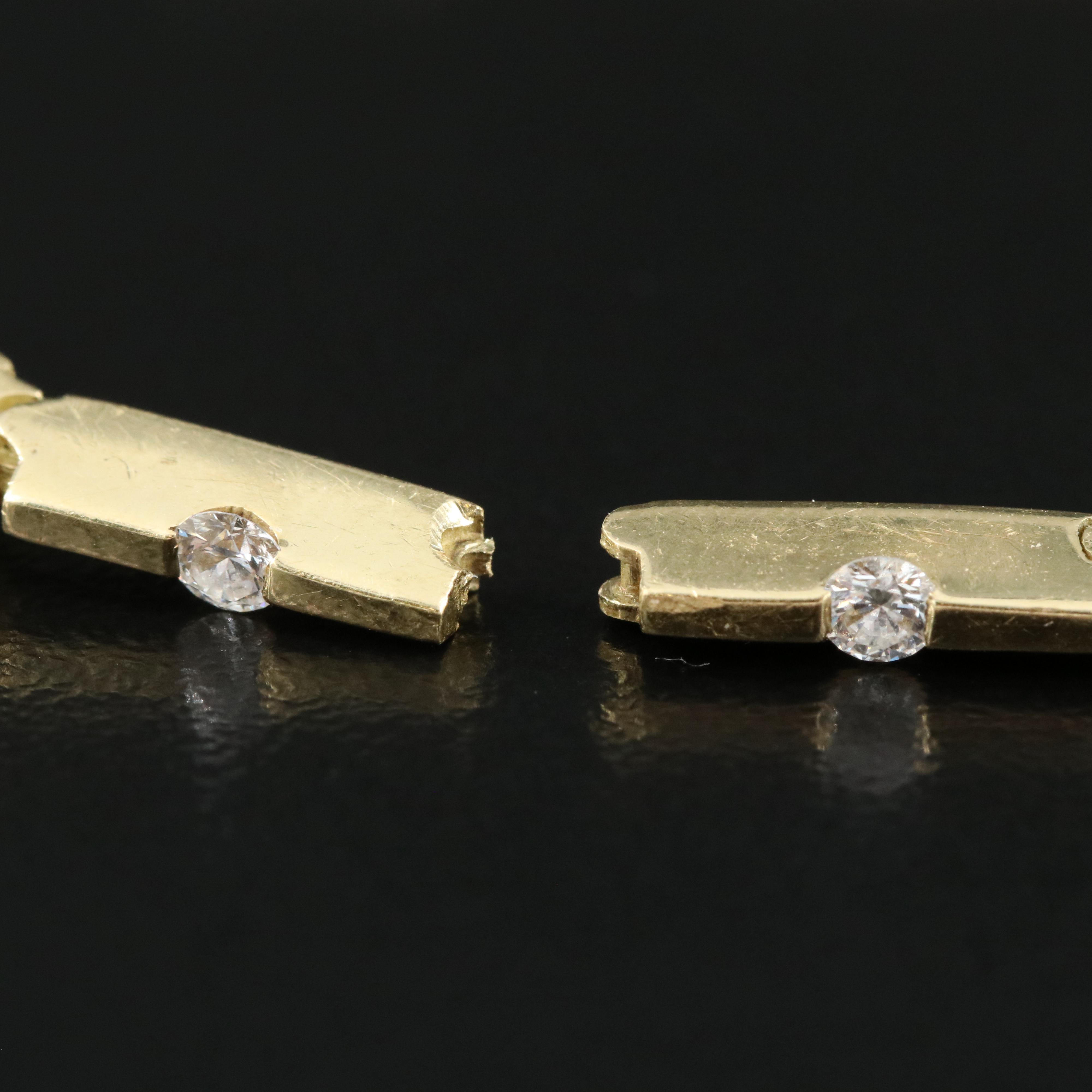 Roberto Coin 18K 1.08 CTW Diamond Link Bracelet