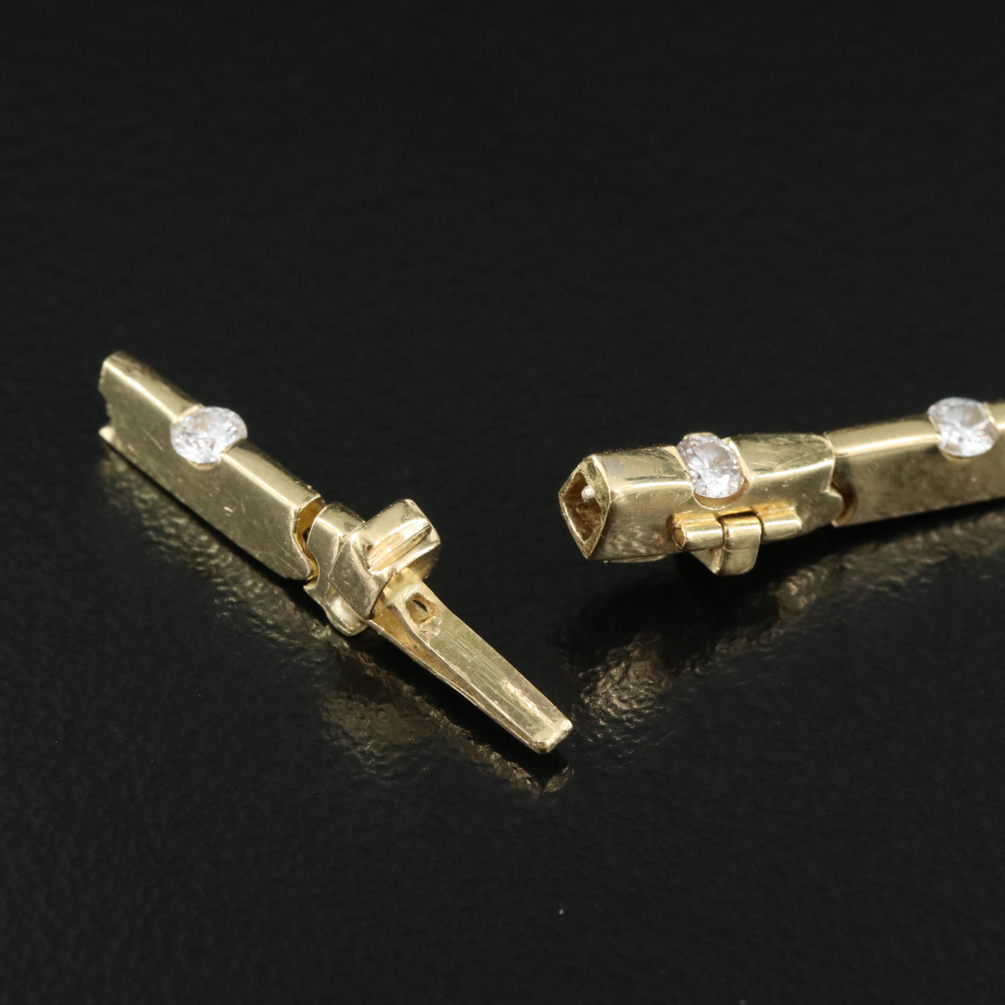 Roberto Coin 18K 1.08 CTW Diamond Link Bracelet